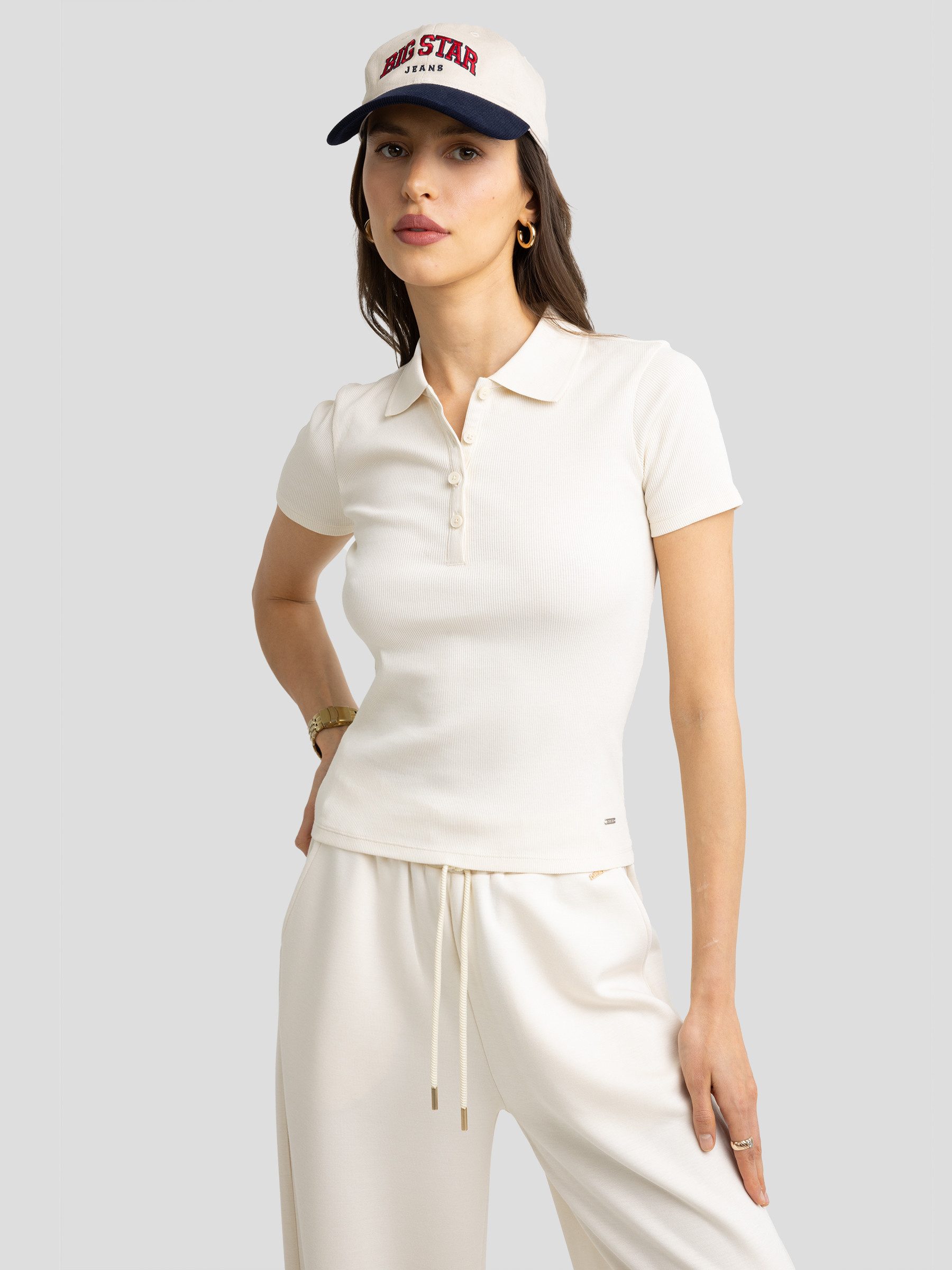 BIG STAR Poloshirt RAFAELA weiß günstig online kaufen