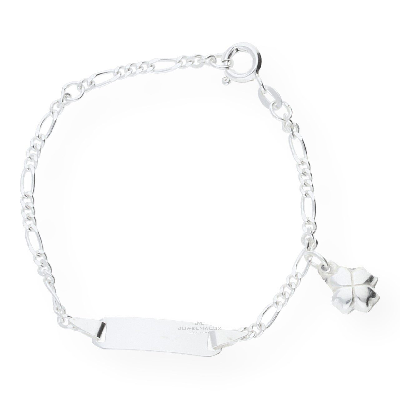 JuwelmaLux ID Armband JuwelmaLux Gravur Armband Kleeblatt 925 Silber JL18-03-0062 (kein Set, 1-tlg., kein Set)