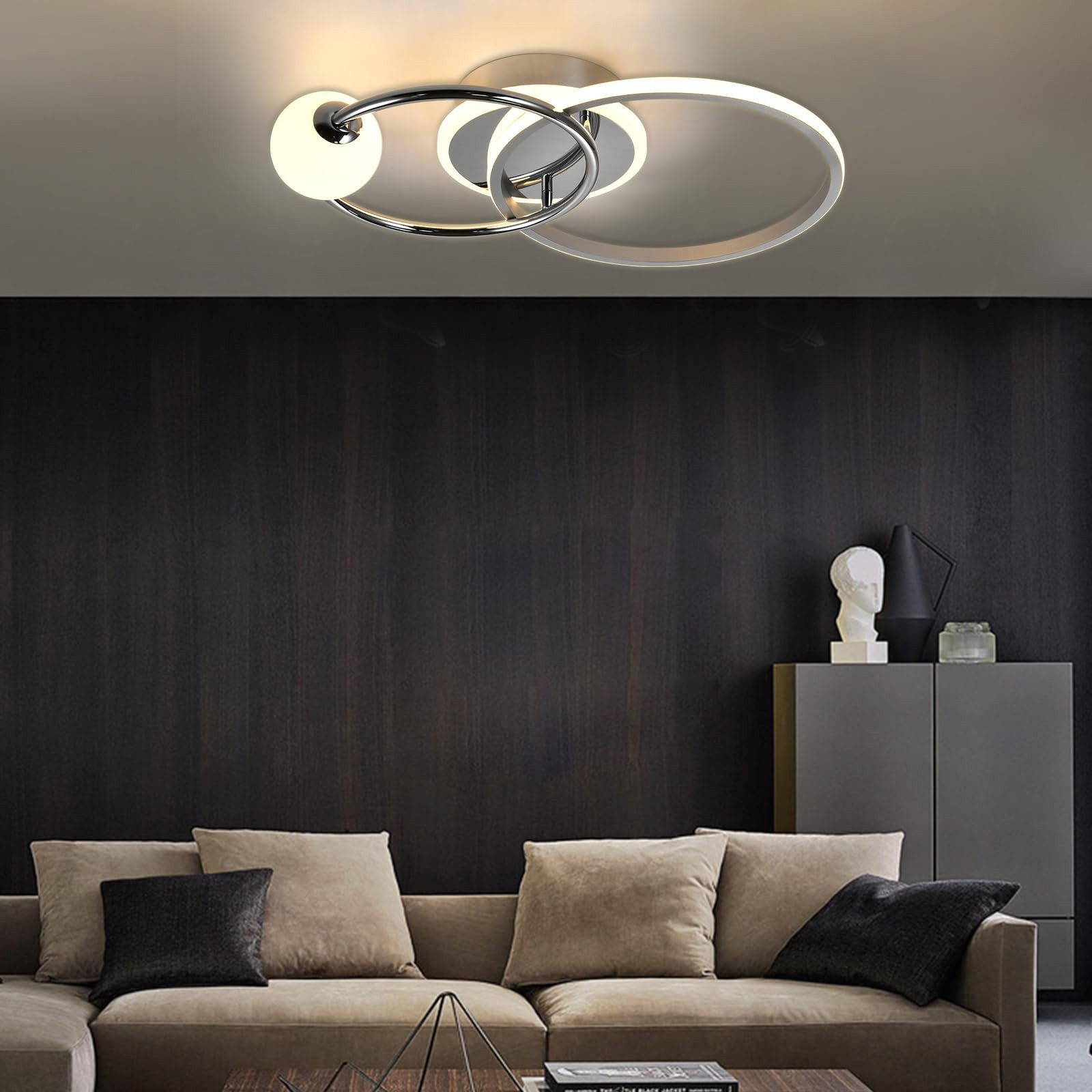 LQWELL Deckenleuchte LED Deckenlampe, Schlafzimmerlampe, 14W, günstig online kaufen