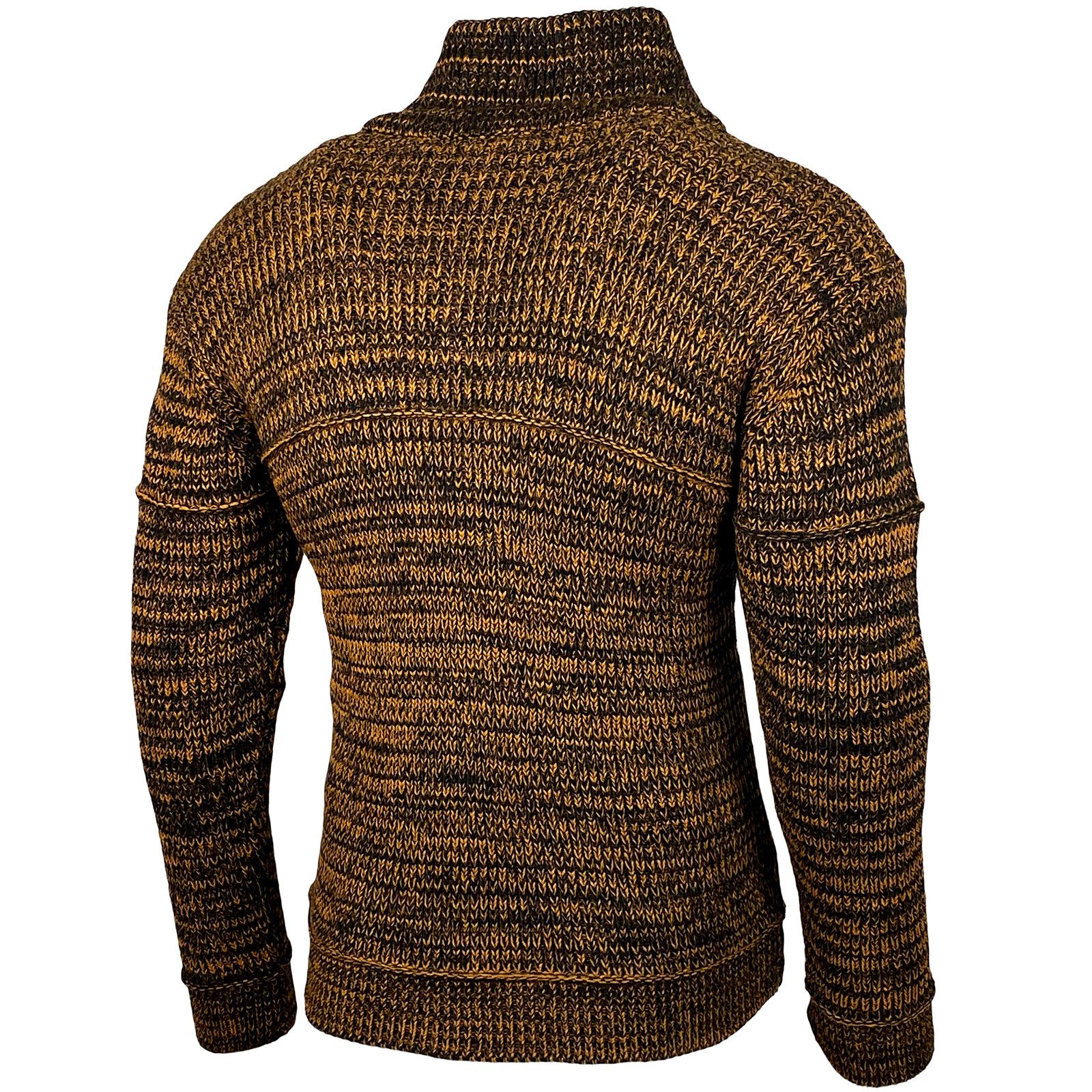 Baxboy Strickpullover Herren Winter Kapuzenpullover Kapuzenjacke mit Reißverschluss 277