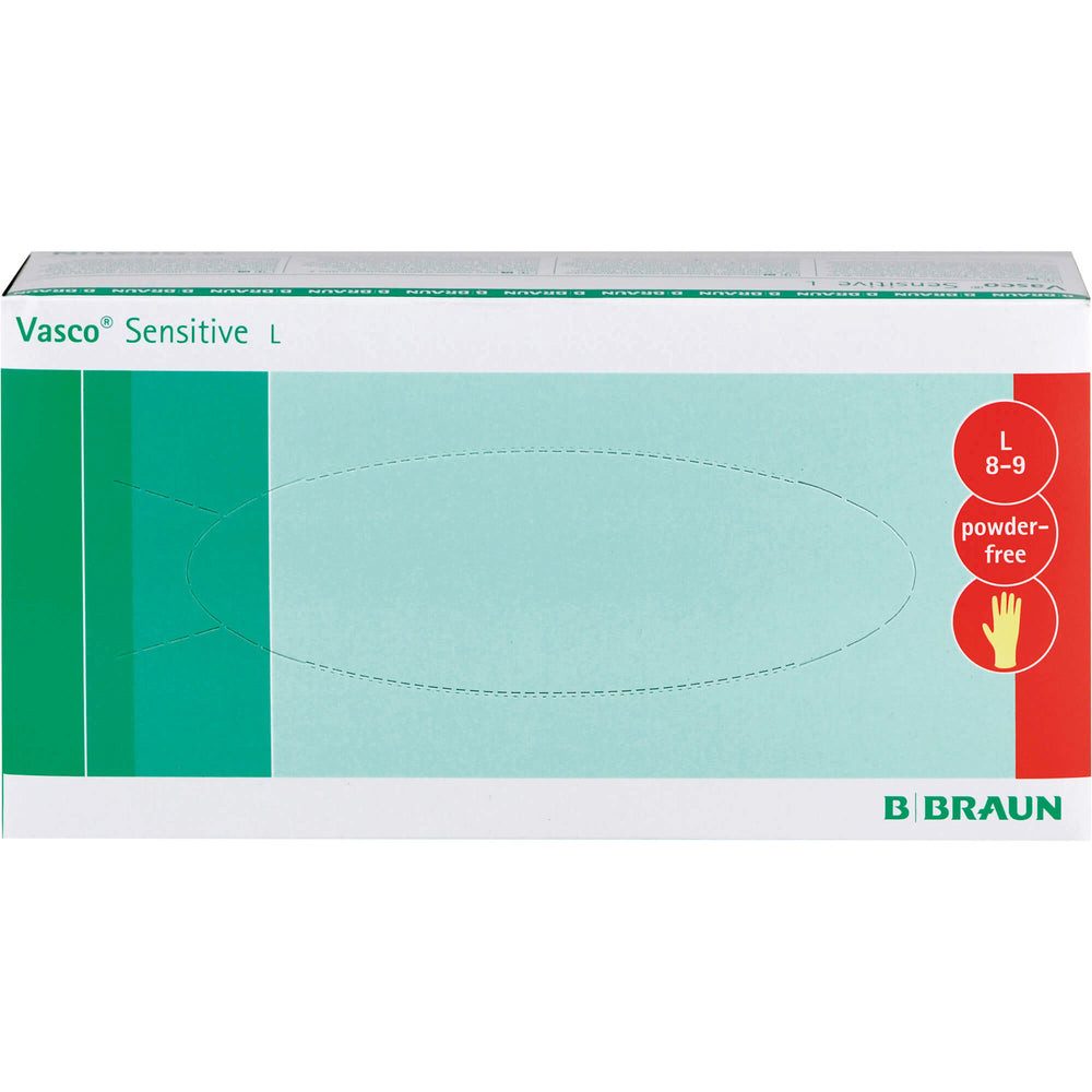 B. Braun Einweghandschuhe Untersuchungshandschuh (Spar-Set, 100-St., medizinisch) Unsteriler, puderfreier Untersuchungshandschuh aus Naturlatex