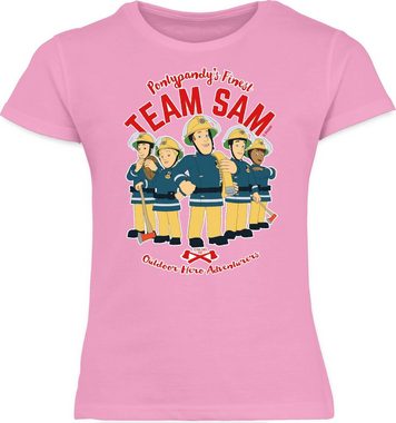 Shirtracer T-Shirt Team Sam Feuerwehrmann Sam Mädchen