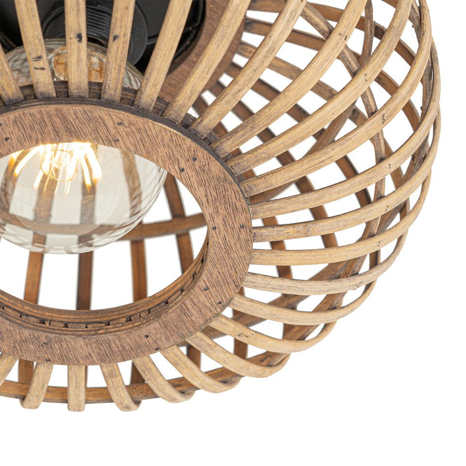 Qazqa Deckenleuchte Amira, ohne Leuchtmittel, E27, Naturel, Orientalisch, B günstig online kaufen