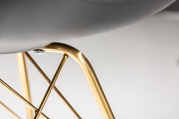 riess-ambiente Polsterstuhl SCANDINAVIA MEISTERSTÜCK schwarz / gold (Einzelartikel, 1 St), Esszimmer · Kunstleder · Metall · Retro Design