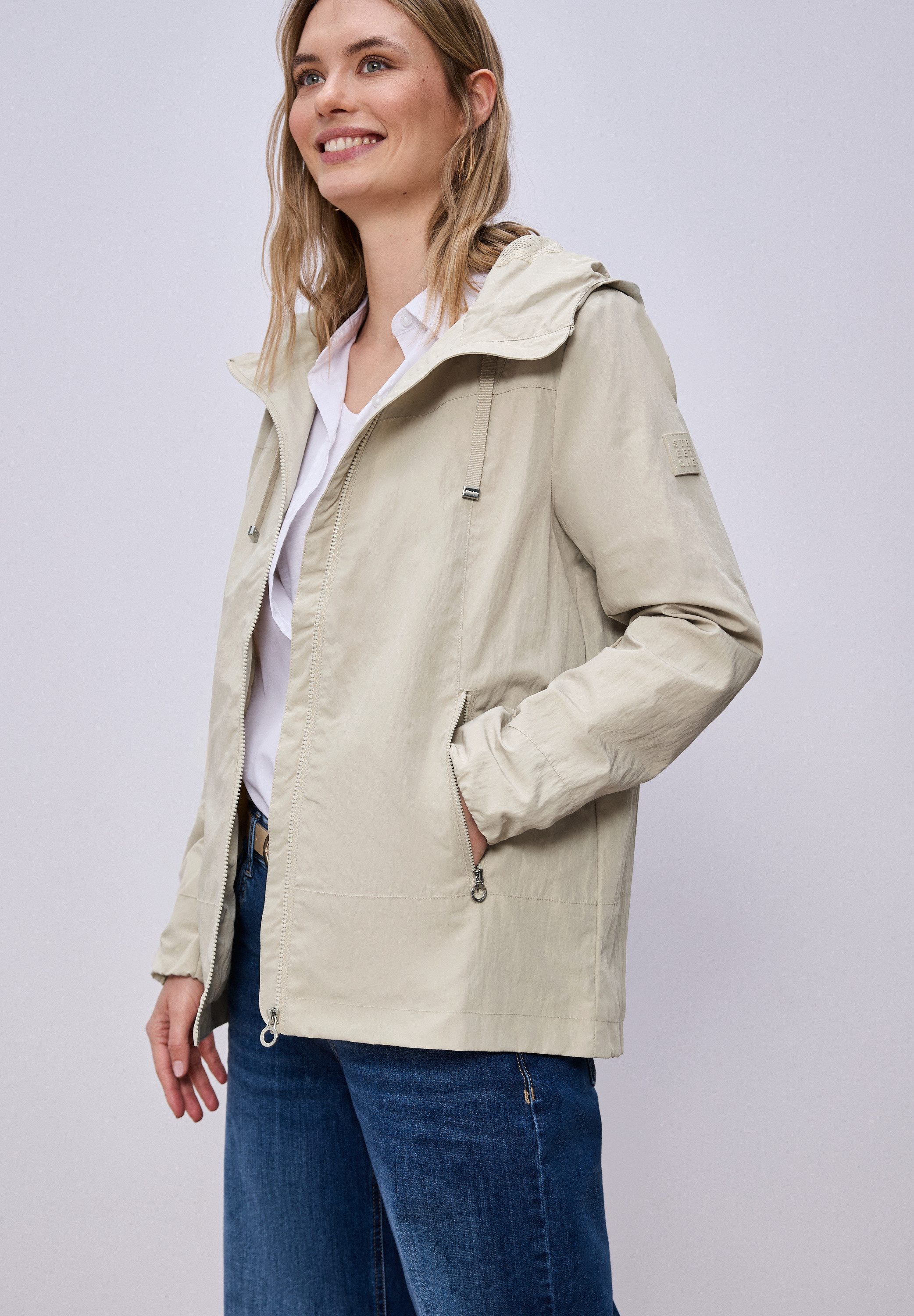 STREET ONE Kurzjacke mit Kapuze günstig online kaufen