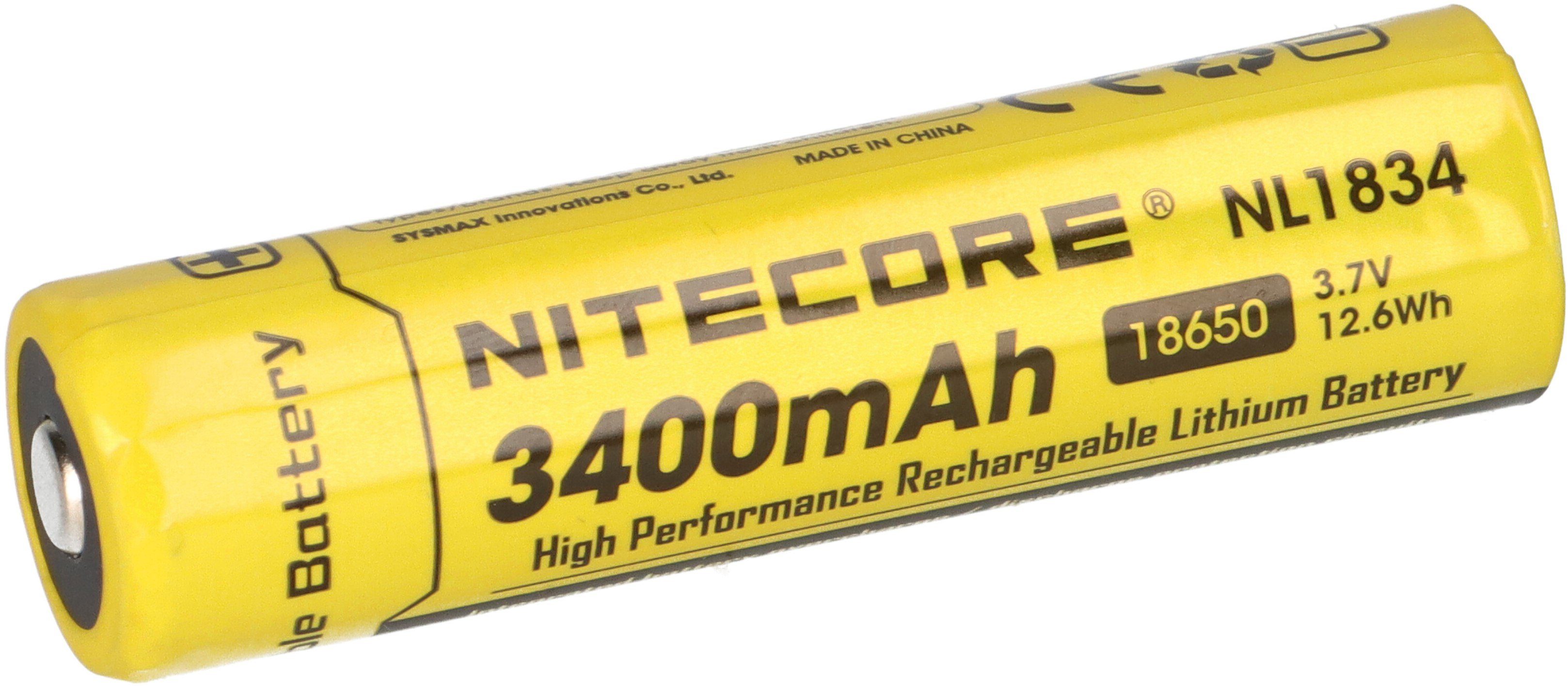 Nitecore Nitecore Li-Ion Akku Typ 18650 NL1834 3400 mAh mit PCB/IC-Protection Akku