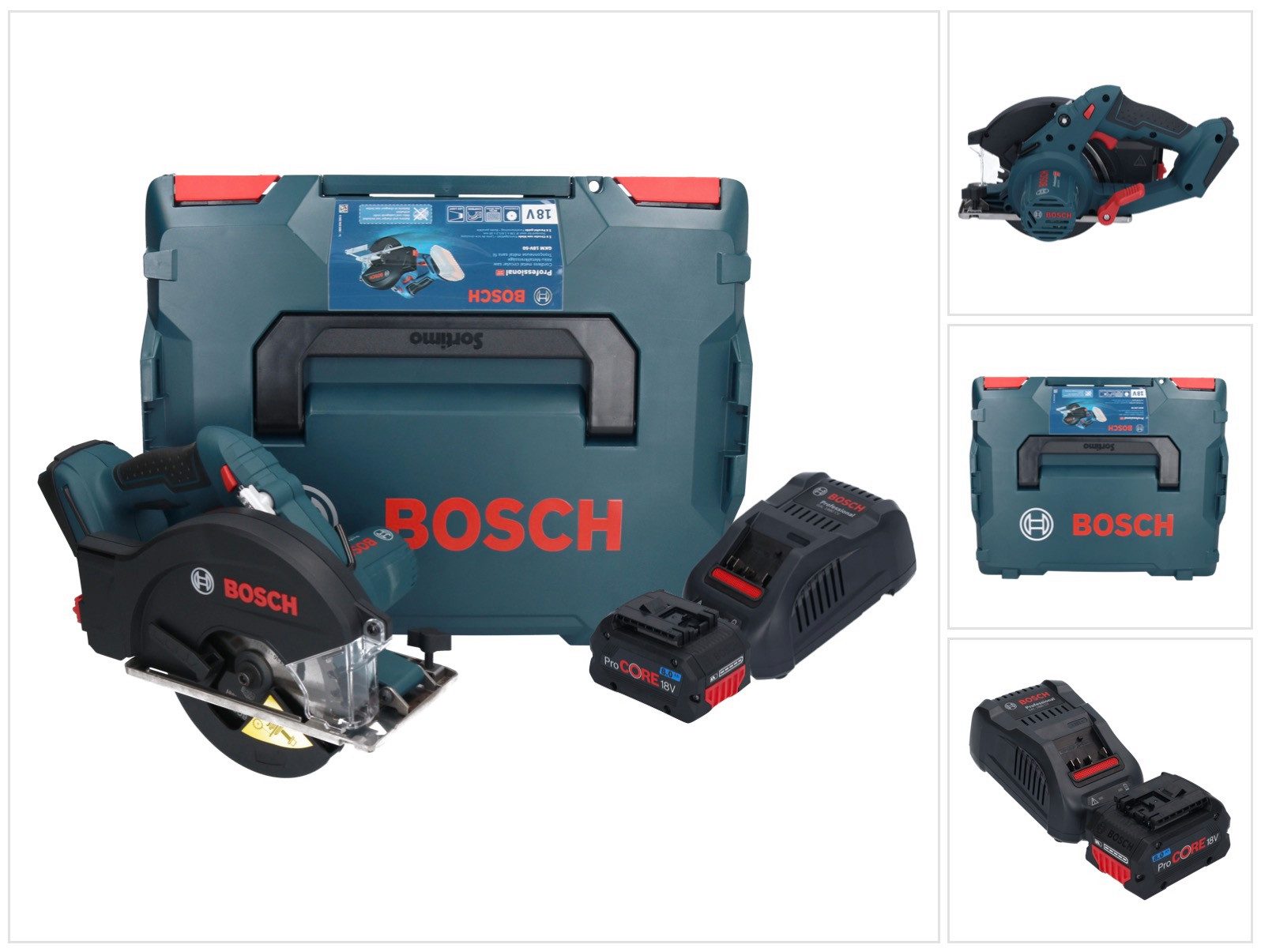 Bosch Professional Akku-Handkreissäge GKM 18V-50 Professional Akku Metall Handkreissäge 18 V 136 mm