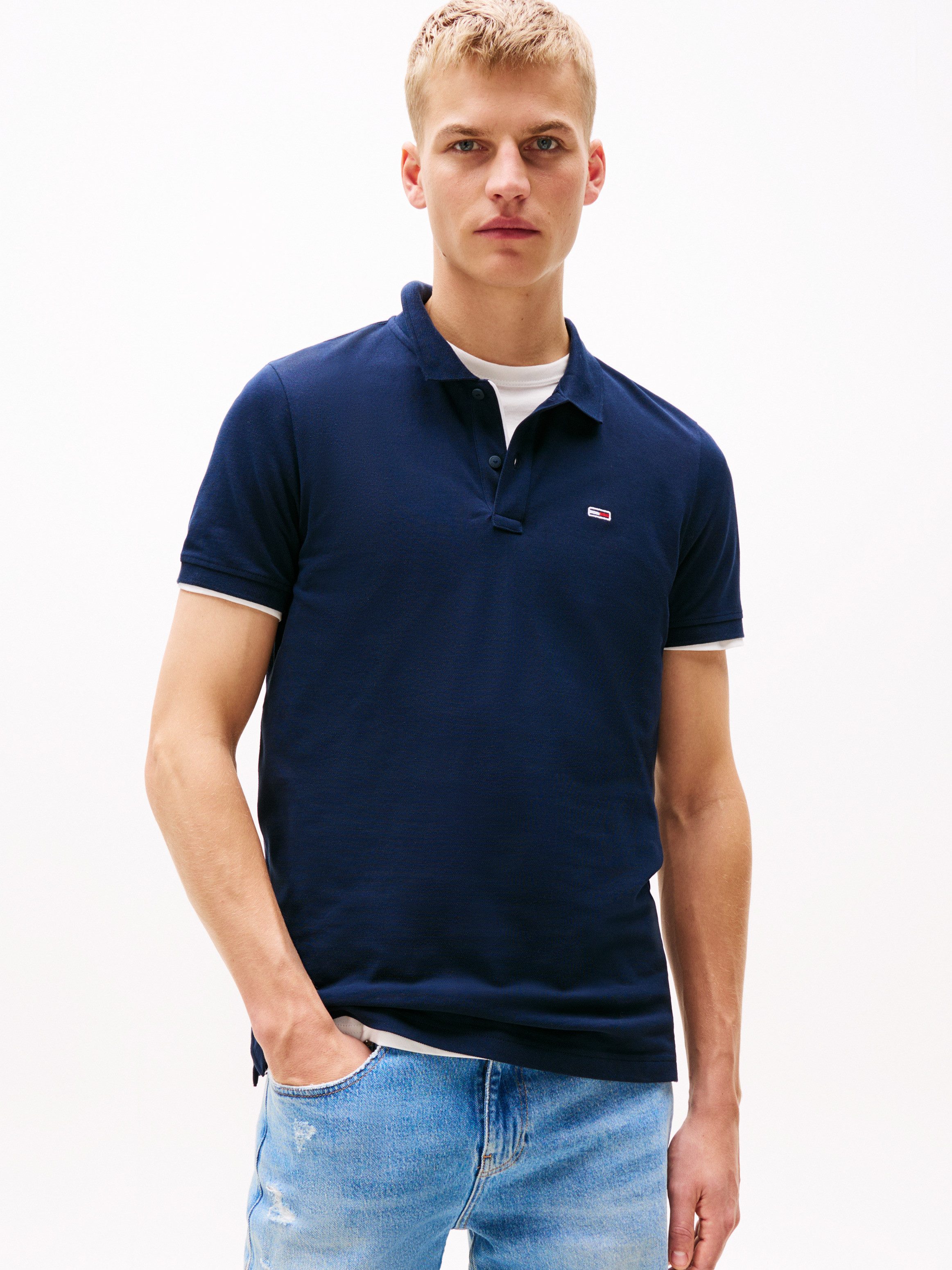 Tommy Jeans Poloshirt TJM SLIM PLACKET POLO EXT günstig online kaufen