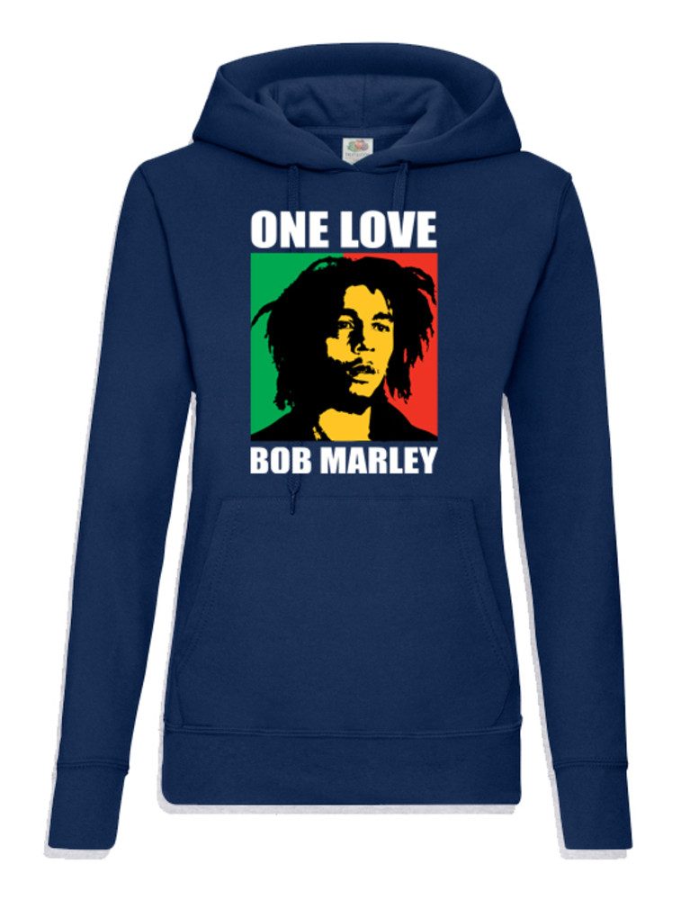 Hoodie One Love D Hoodie Damen Hoodie Musikikone Print Kapuze