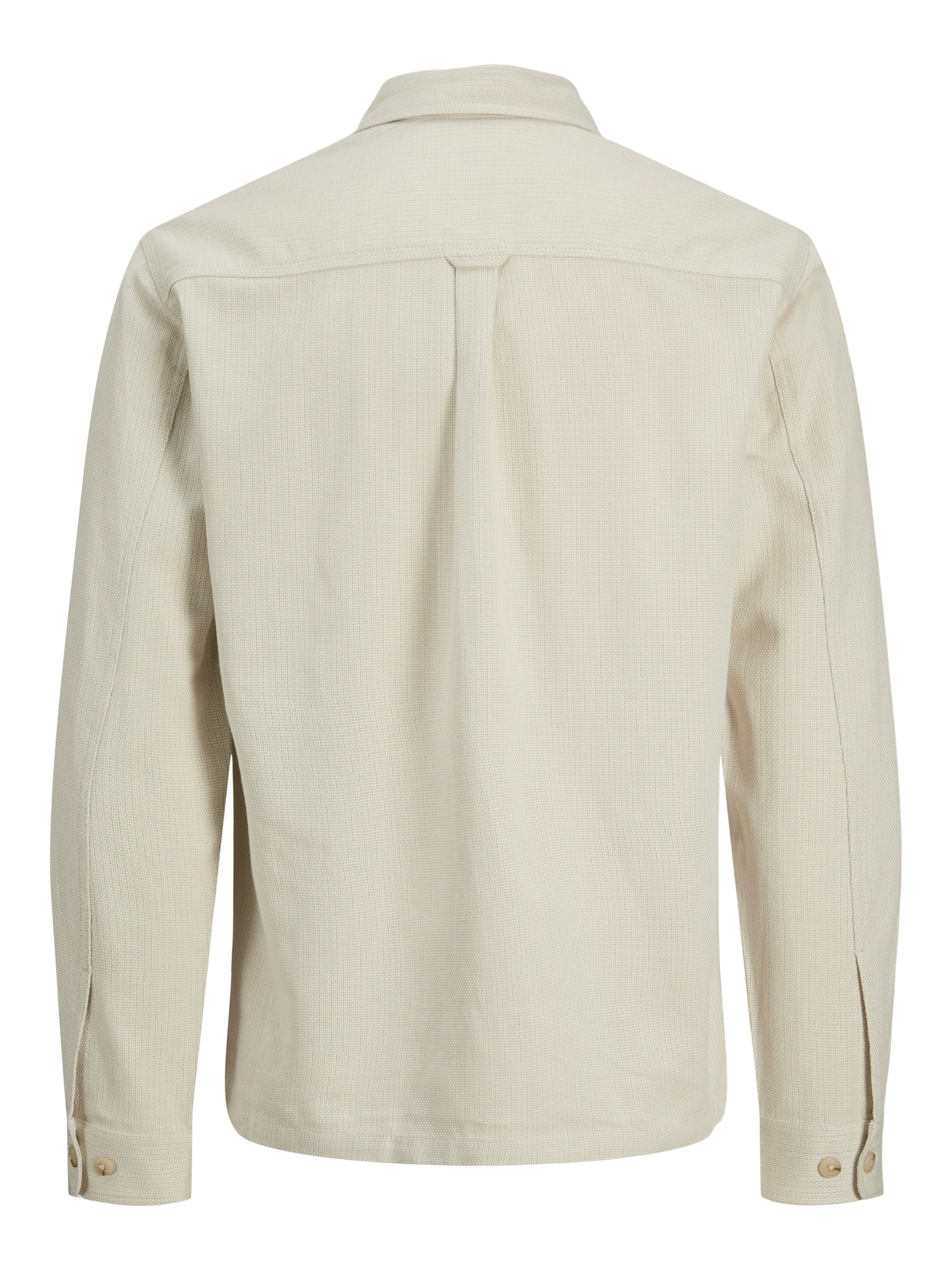 Jack & Jones Langarmhemd JPRBLURAYLE LINEN BL. SOLID LS SHIRT SN