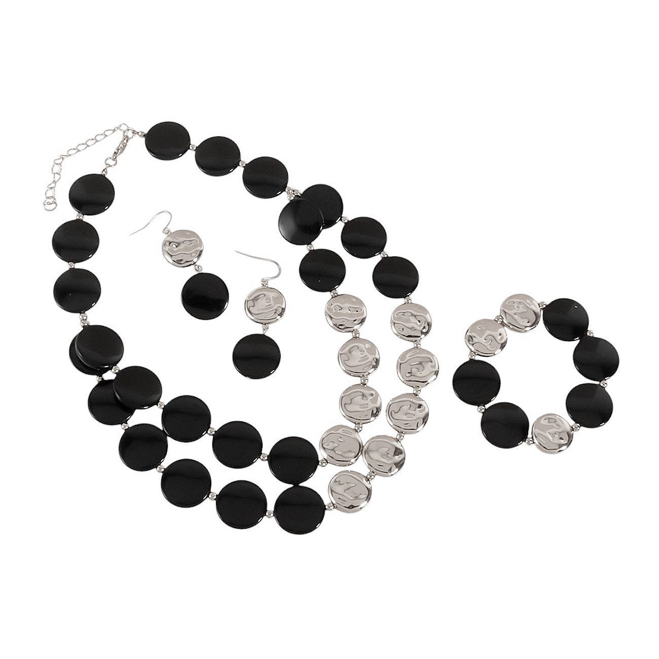 KARMA Schmuckset Damen Schwarz Gold od. günstig online kaufen