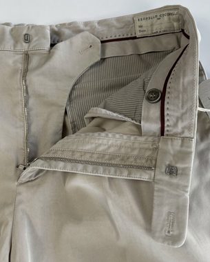 BRUNELLO CUCINELLI Loungehose BRUNELLO CUCINELLI Mens Luxury Stretch-Cotton Trousers Hose Chino Pant