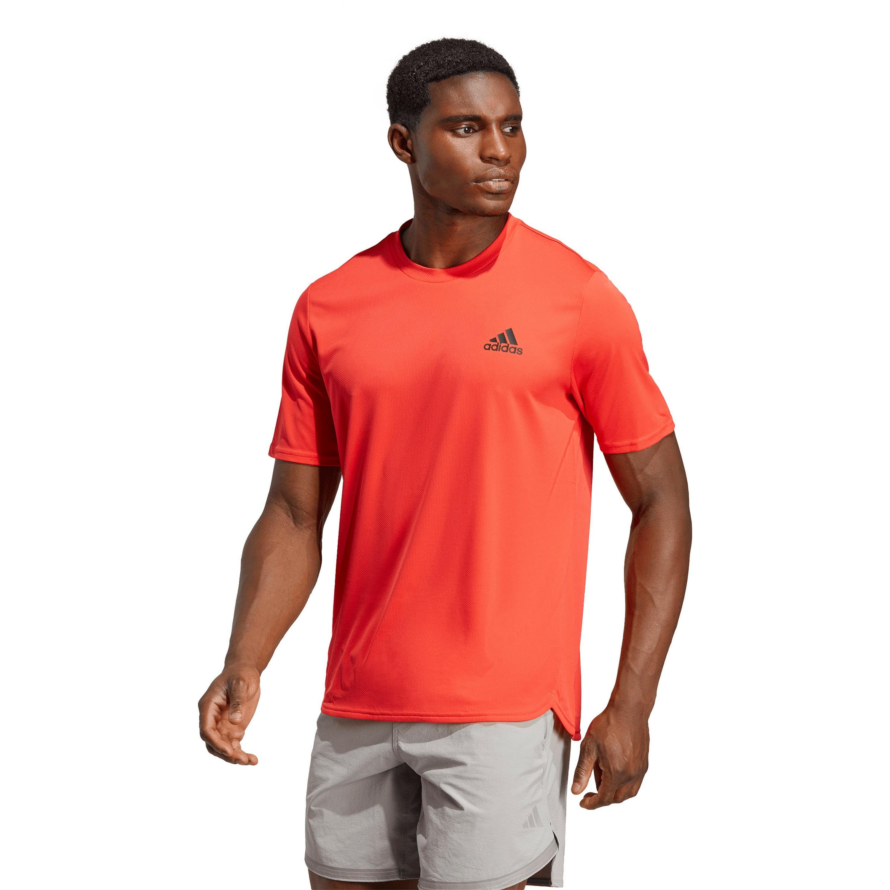 red-black Performance DESIGNED Funktionsshirt FOR adidas AEROREADY MOVEMENT bright