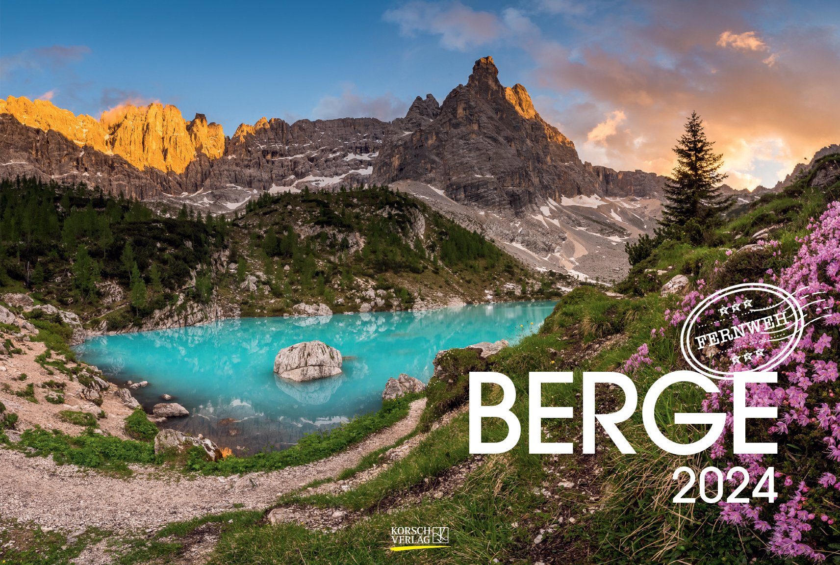Korsch Verlag Panoramakalender Korsch Verlag Kalender Berge 2024