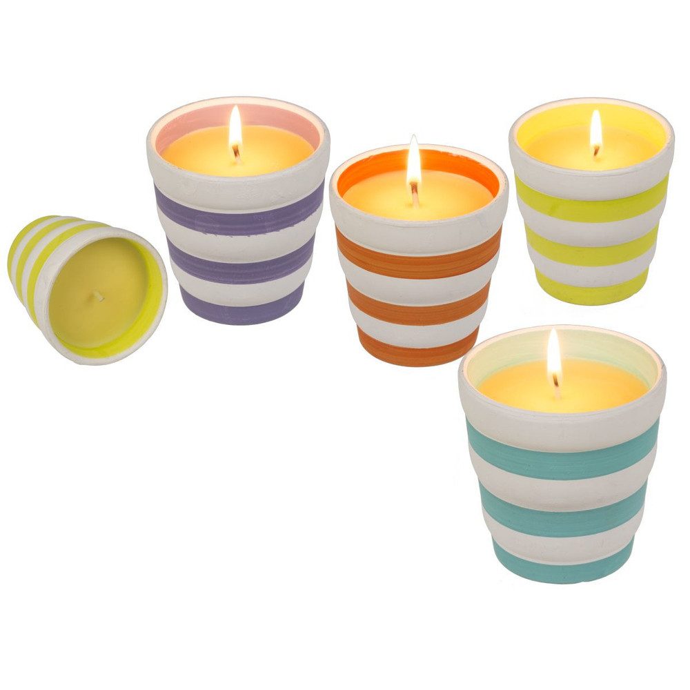 Out of the Blue Dekolicht Citronella-Kerze - ca. 8 x 8 cm - 1 Stück