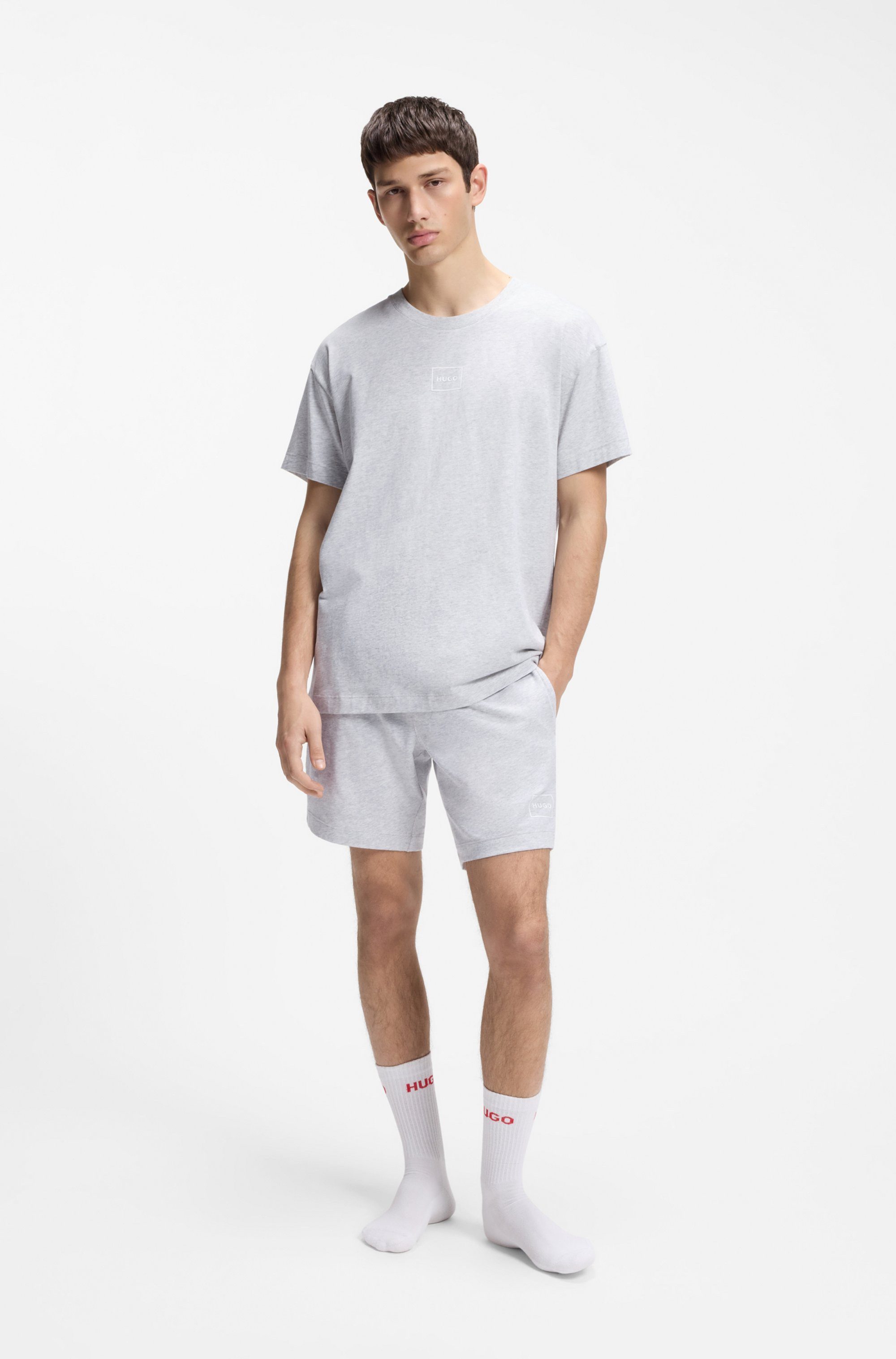 HUGO T-Shirt Laze T-Shirt mit Rundhalsausschnitt