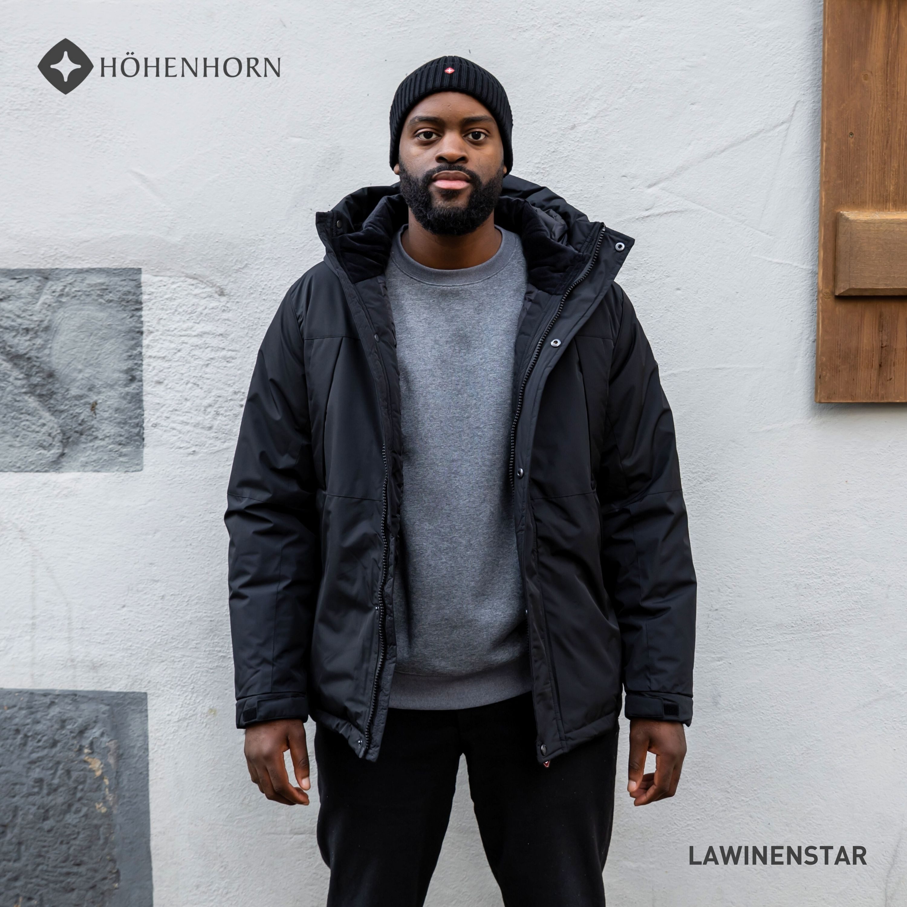 Höhenhorn Winterjacke Lawinenstar Herren Winter Jacke Gefüttert Atmungsaktiv für Männer Wasserabweisend – Bild 4 von 5