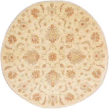 Orientteppich Ziegler rund - 150 x 148 cm - beige, morgenland, rund, Höhe: 6 mm, Wohnzimmer, Handgeknüpft, Einzelstück mit Zertifikat