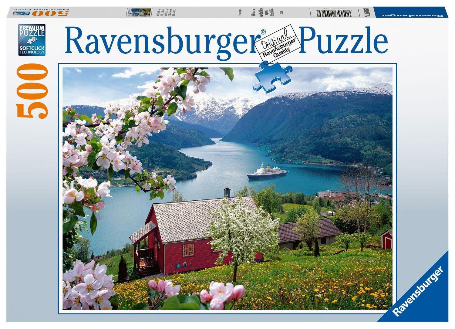 Ravensburger Puzzle Skandinavische Idylle Puzzle 500 Teile, 500 Puzzleteile