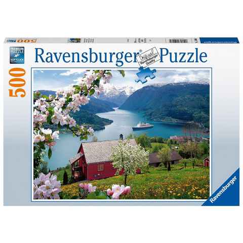 Ravensburger Puzzle Skandinavische Idylle Puzzle 500 Teile, 500 Puzzleteile