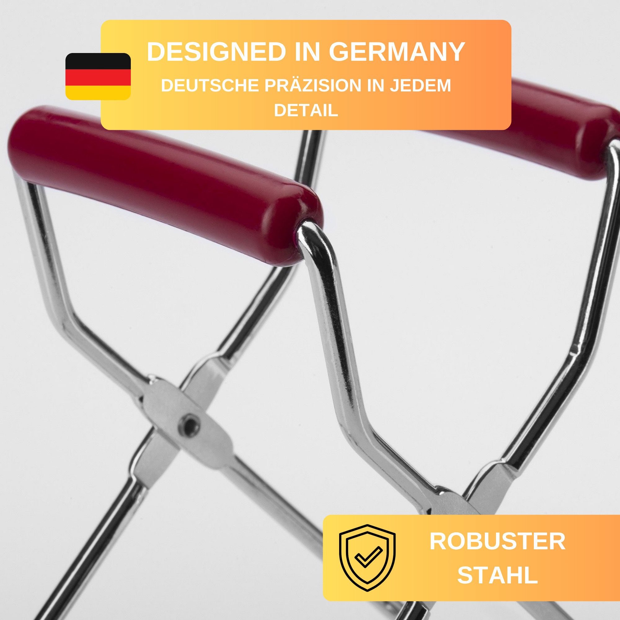 Thiru Einmachglas Glasheber, verchromt für unterschiedliche Glasformen und -größen, verchromt