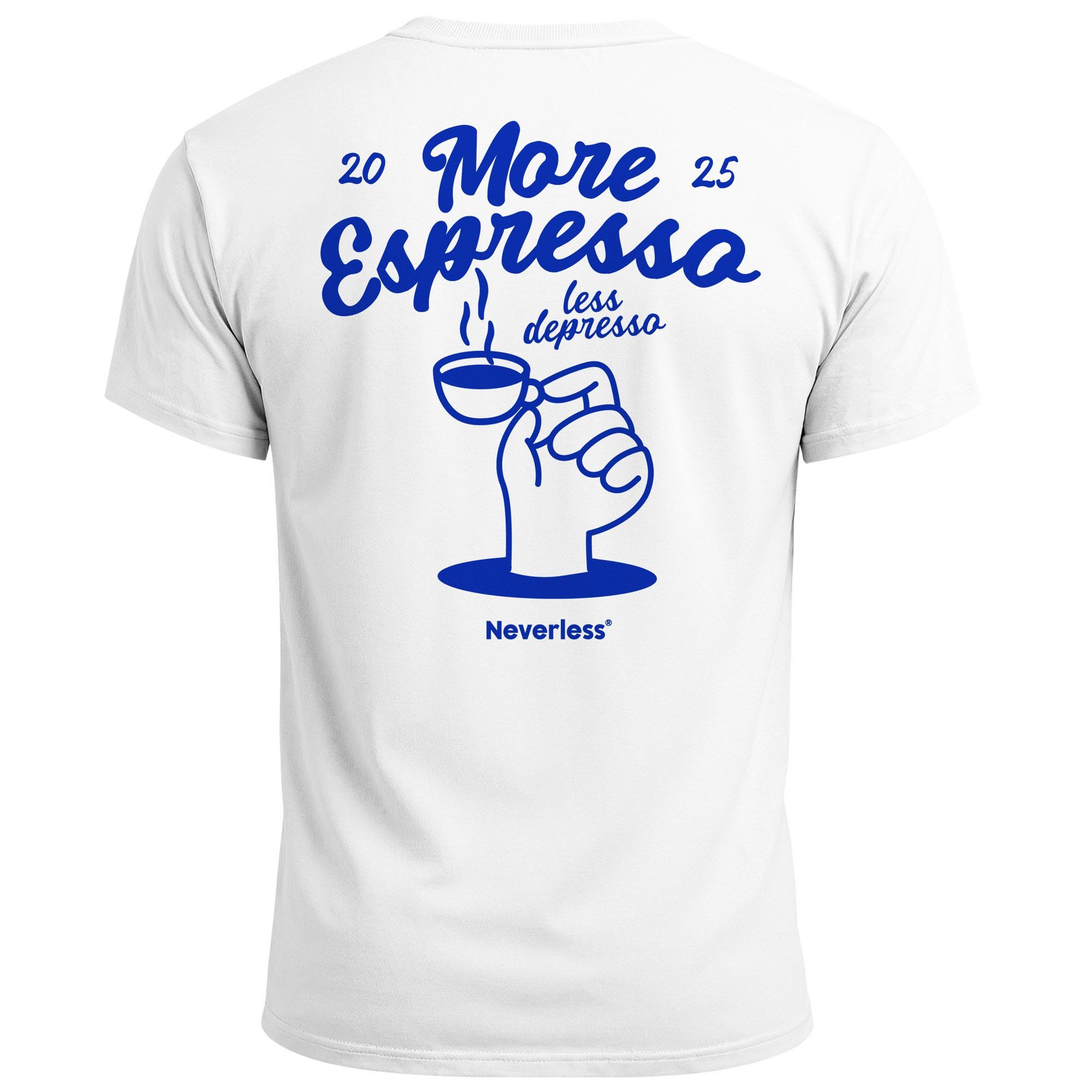 Neverless Print-Shirt Herren T-Shirt Backprint More Espresso Kaffeeliebhabe günstig online kaufen