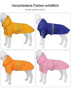 ousudela Hunderegenmantel Reflektierender Regenmantel im Poncho-Cape-Stil für Hunde