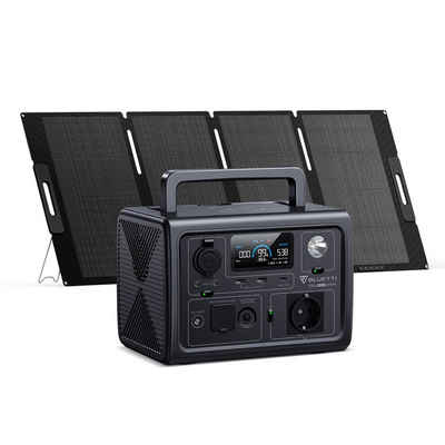 BLUETTI Stromerzeuger Tragbare Stromgenerator EB3A mit 200W Solarpanel, (1-tlg), 600W Steckdosen