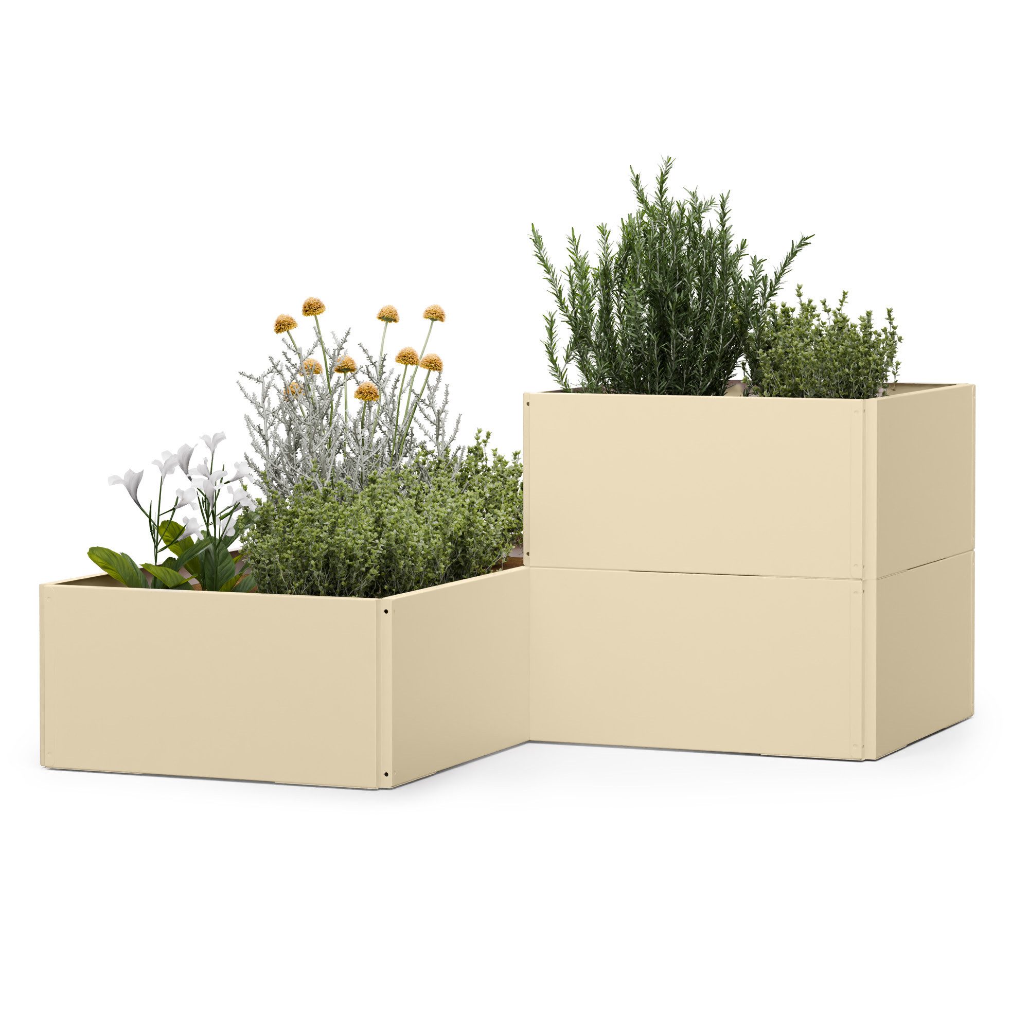 blumfeldt Hochbeet versagrow, Pflanzkübel Outdoor Balkon außen groß Metall Garten