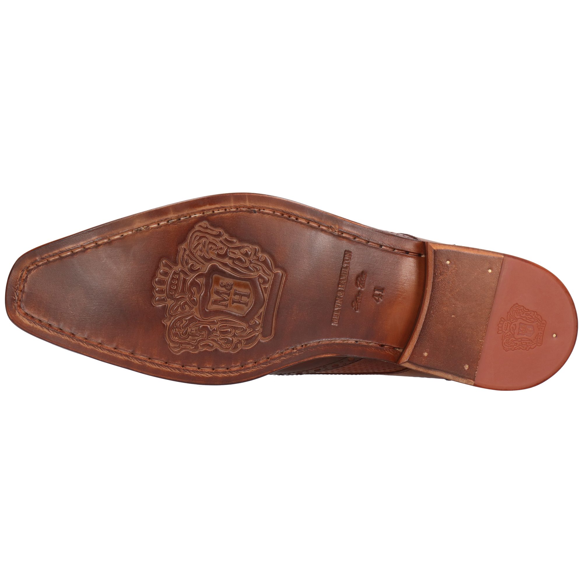 Melvin & Hamilton Dylan 2 Leder-Schnürschuhe für Herren Schnürschuh Flache Absätze, Echtes Leder, Vegetabile Gerbung