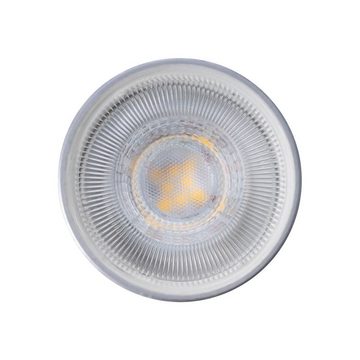 LEDANDO LED Einbaustrahler LED Einbaustrahler Set Silber gebürstet mit LED GU10 Markenstrahler vo