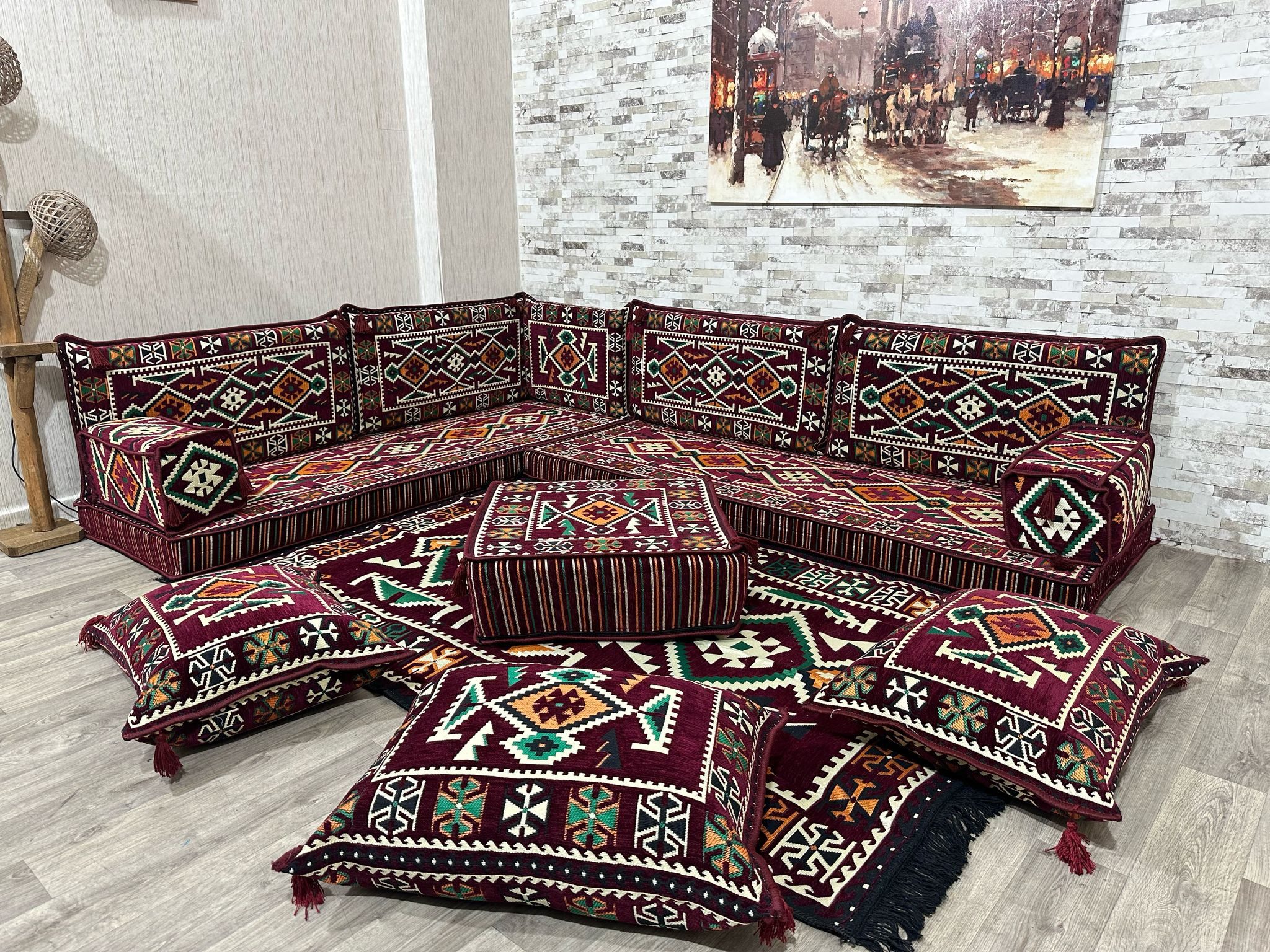 Sofa Orientalisches Sofa, Arabisches Ecke Majlis Sofa, Kelim, Sitzecke