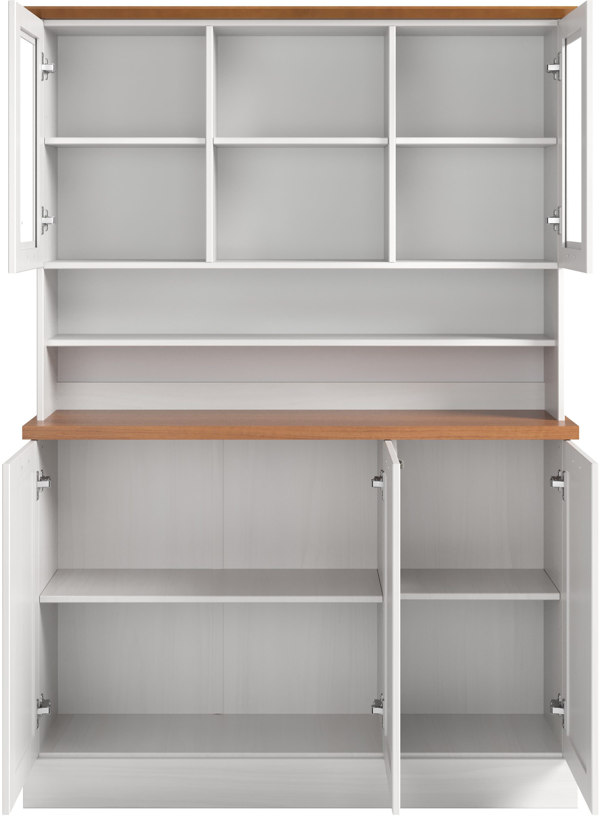 Home affaire Küchenbuffet Teramo Breite/Höhe 126/181 cm, mit Metallgriffen – Bild 5 von 5