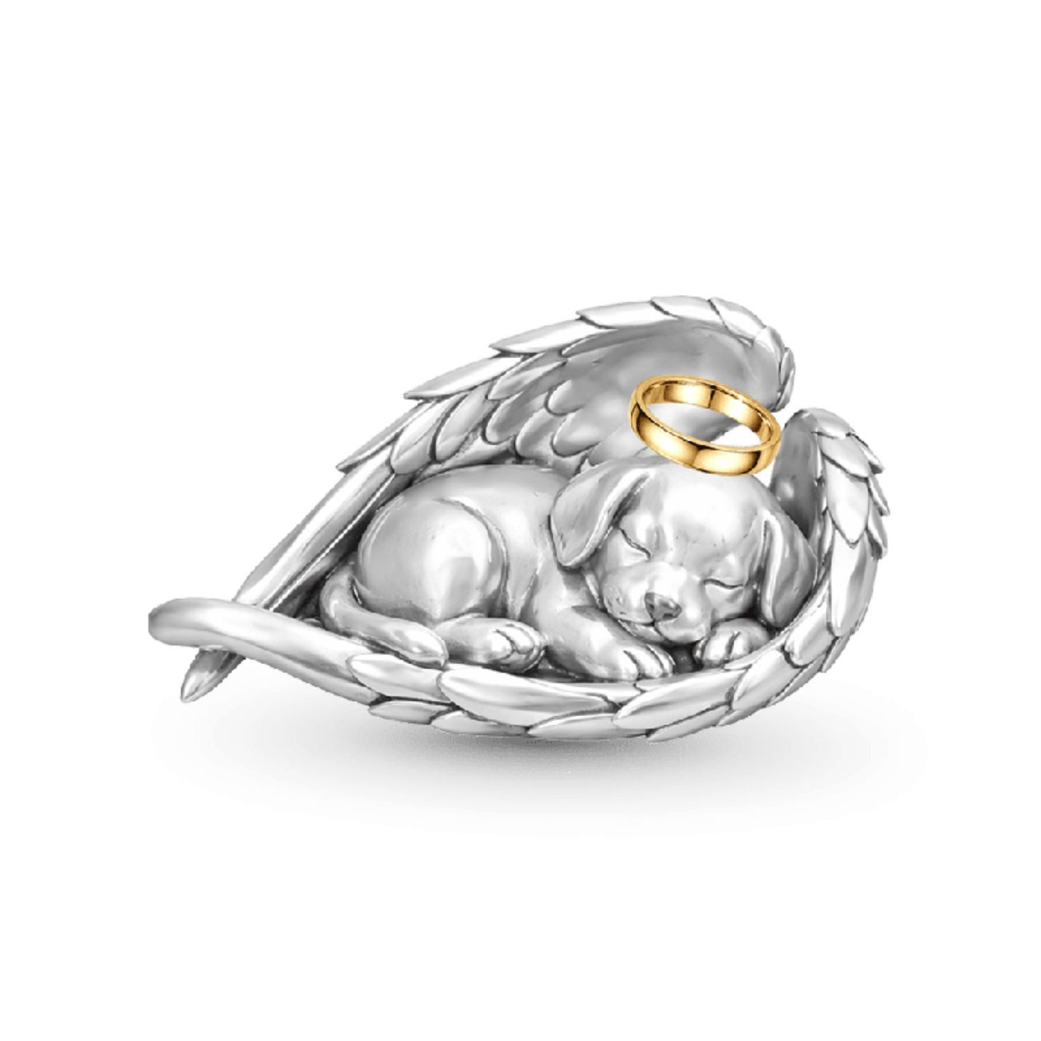 Gnoce Bead Gnoce Charm Hund in Flügel KJC200