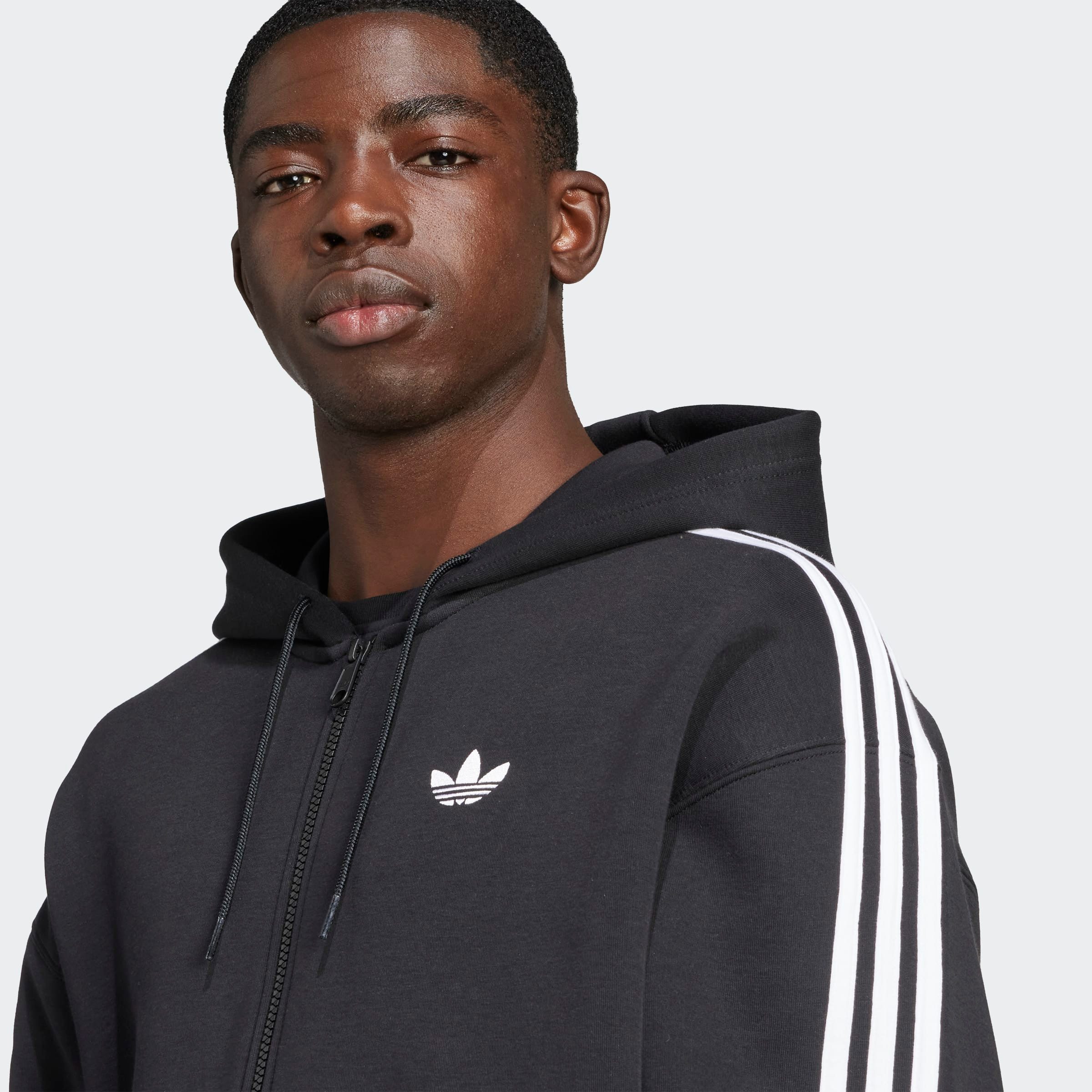 adidas Originals Kapuzensweatshirt SPACER HOODIE mit Reißverschluss, lockere Oversize-Passform