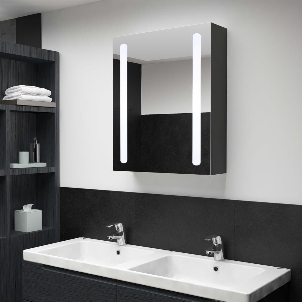 vidaXL LED-Spiegelschrank cm Badezimmerspiegelschrank 50x13x70 Bad fürs