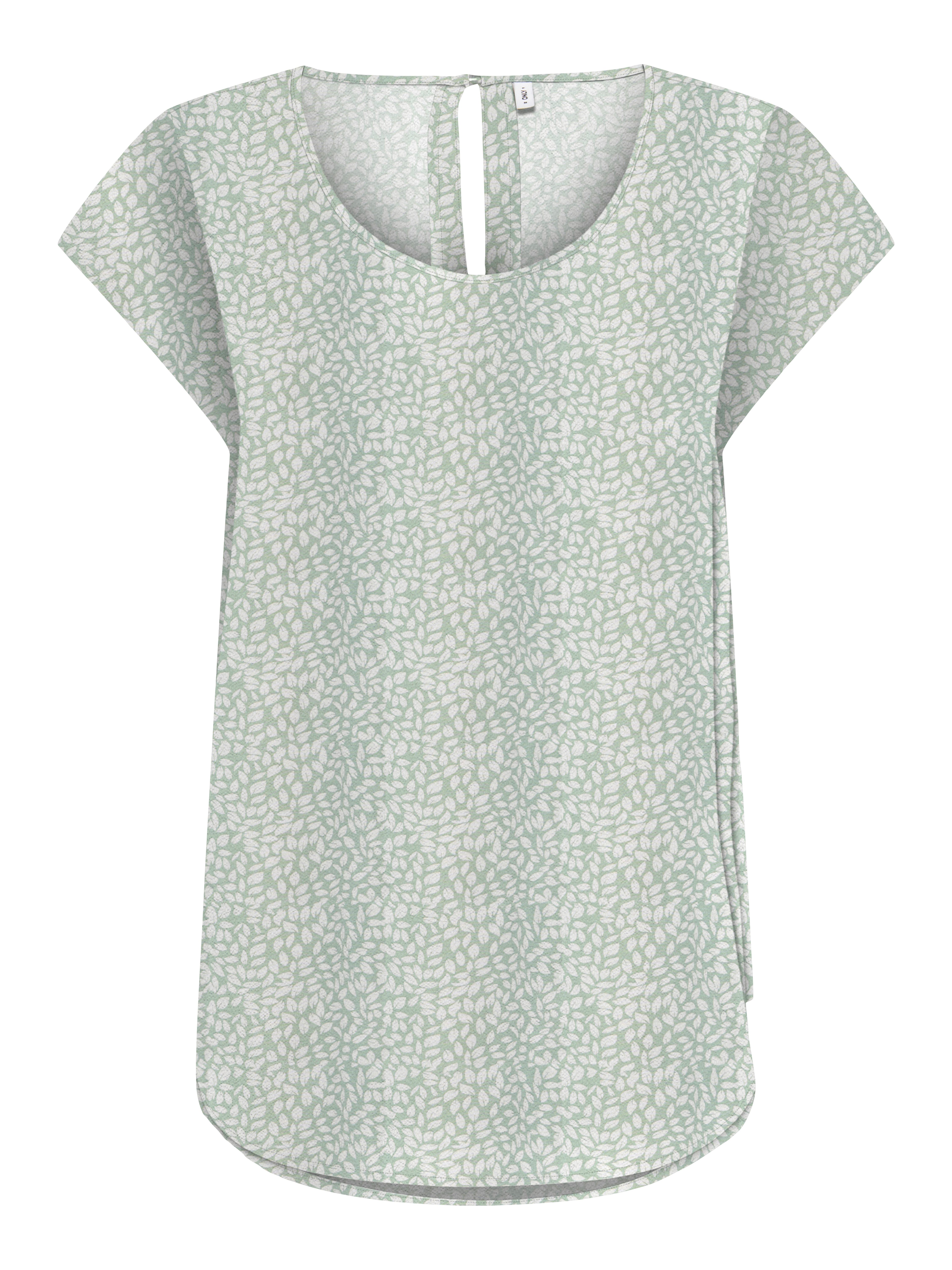 ONLY Shirtbluse ONLNOVA LIFE S/S TOP AOP PTM Viskose, regular fit, Rundhals