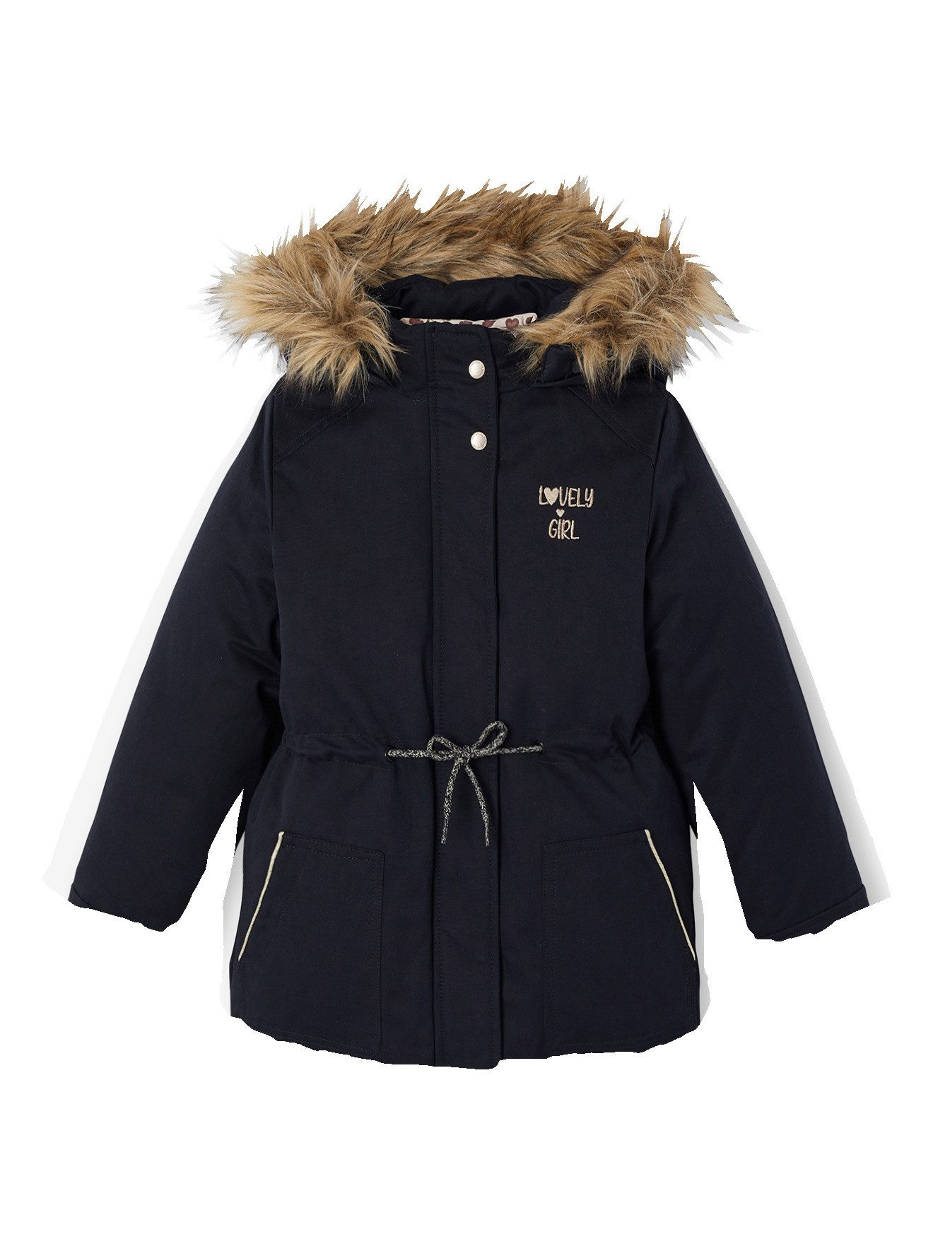 vertbaudet Parka Mädchen Winterjacke Recycling-Polyester