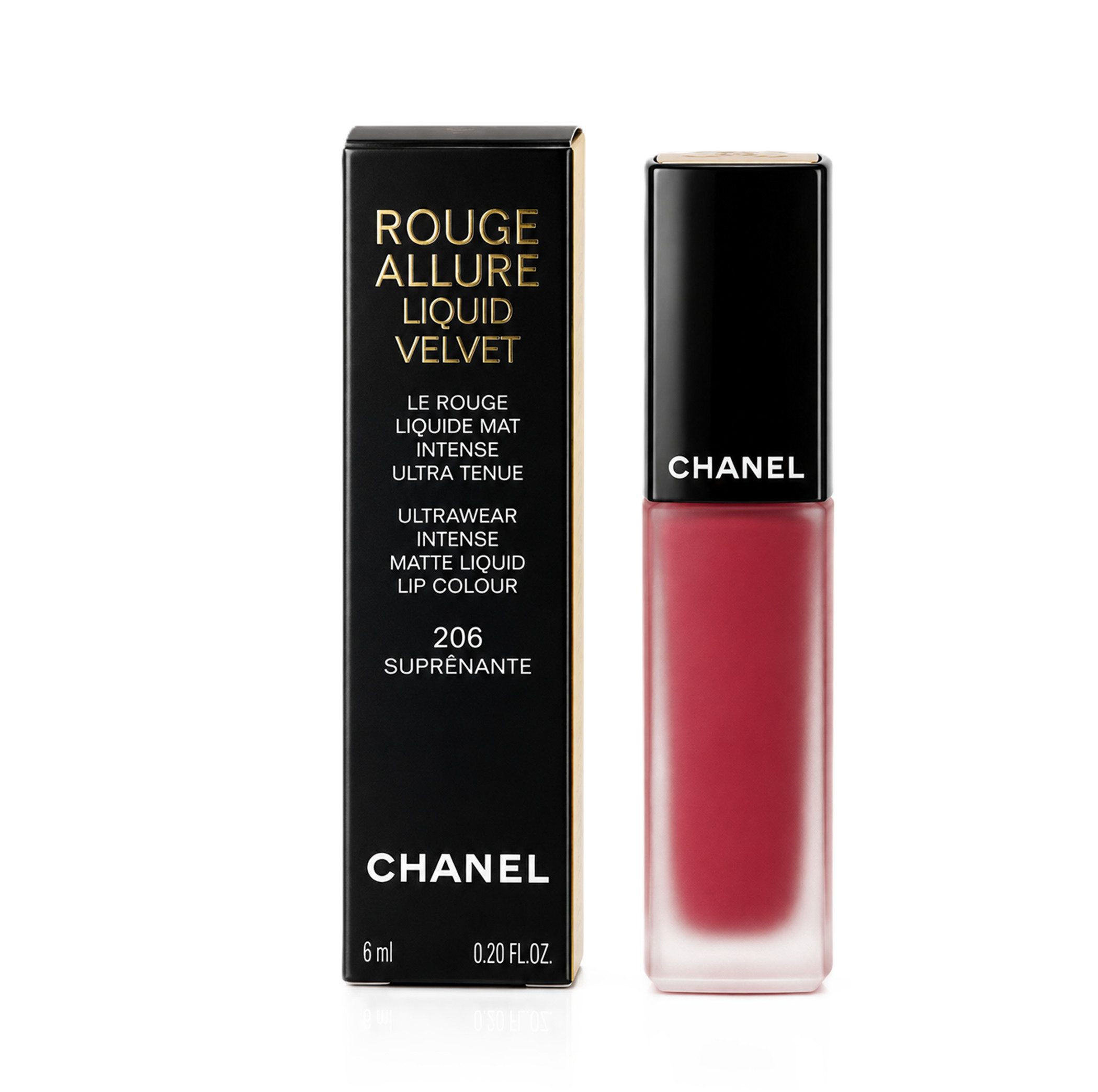 CHANEL Lippenstift Chanel Rouge Allure Liquid Velvet Matt Liquid Lipgloss 206 Surprenante