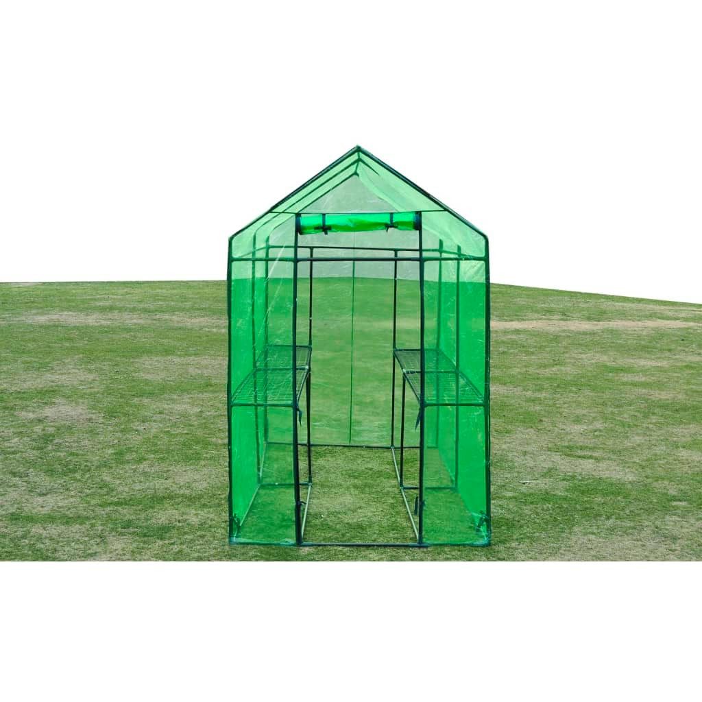 furnicato Gewächshaus Stahl XL grün | ...
