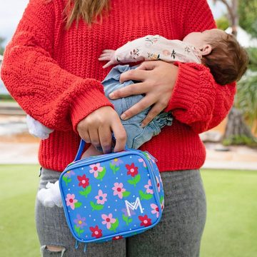 MontiiCo Kindergartentasche Mini Kühltasche mit Kühlakku für eine kleine Brotdose (Small Petals Blumen) - Kindergarten Lunchbox Isoliertasche für Jungs sowie Mädchen