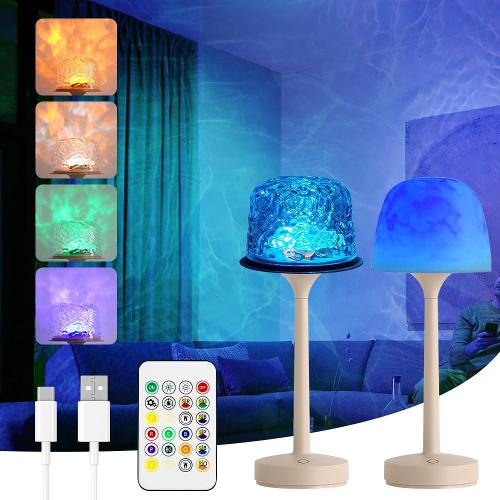 BlingBin LED Tischleuchte 2-in-1-Ozeanlampe Wasserwellenlampe, 16 günstig online kaufen