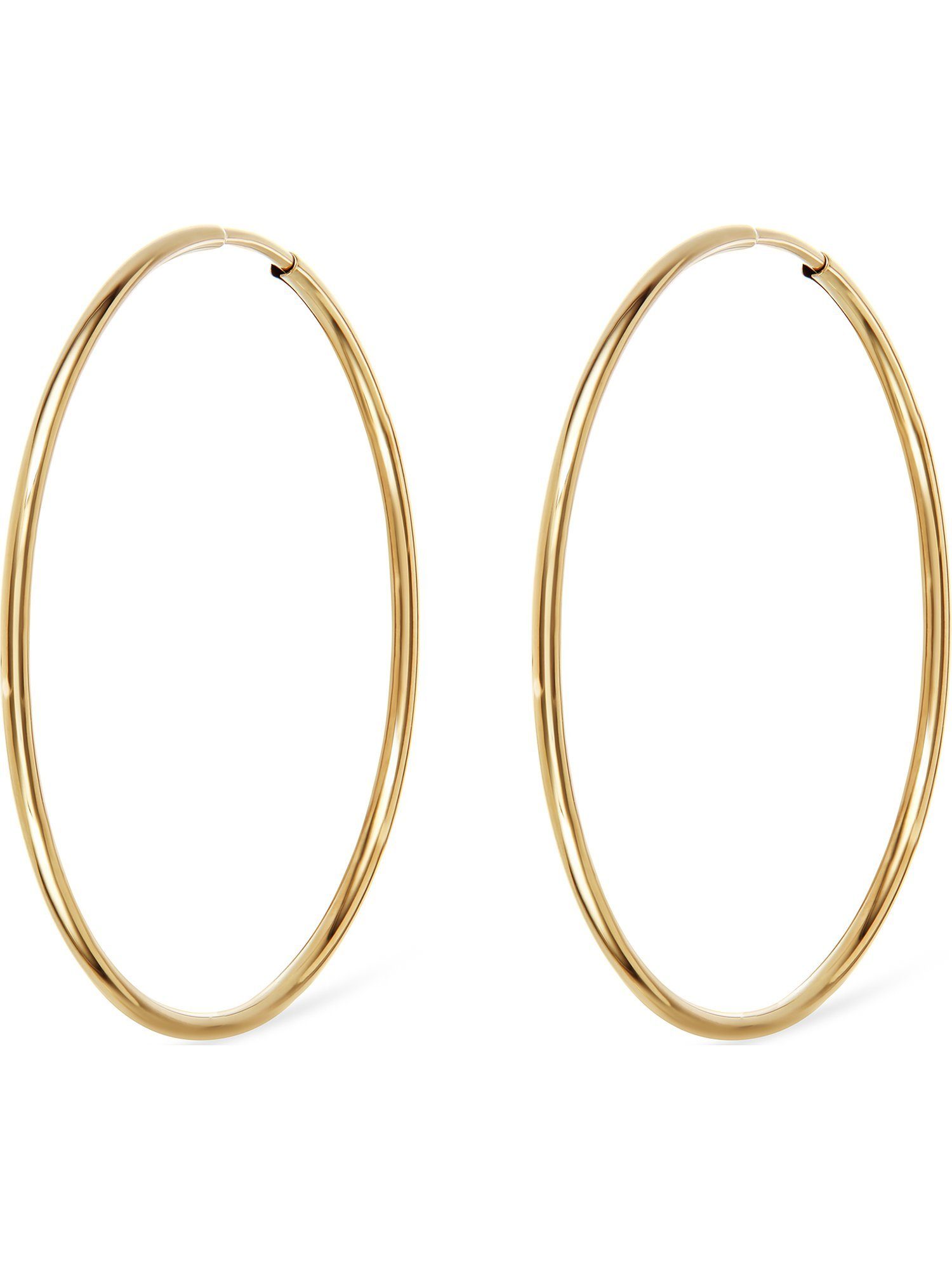 Paar Creolen FAVS Damen-Creolen 375er Gelbgold