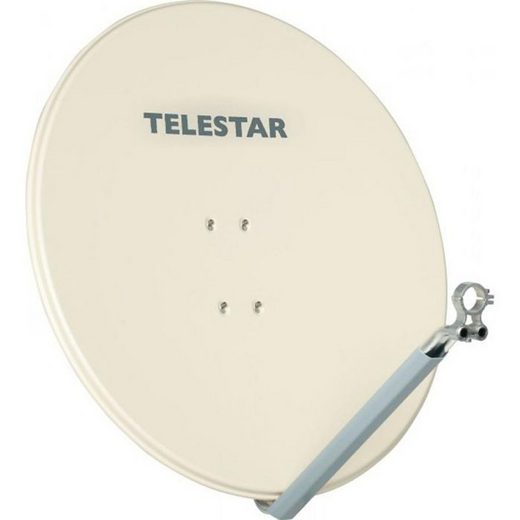 TELESTAR »TELESTAR PROFIRAPID 85 SAT Spiegel 85 cm inkl. 40 cm PROFIMOUNT Schnellmontage 40 LNB-Halterung beige« Camping Sat-Anlage
