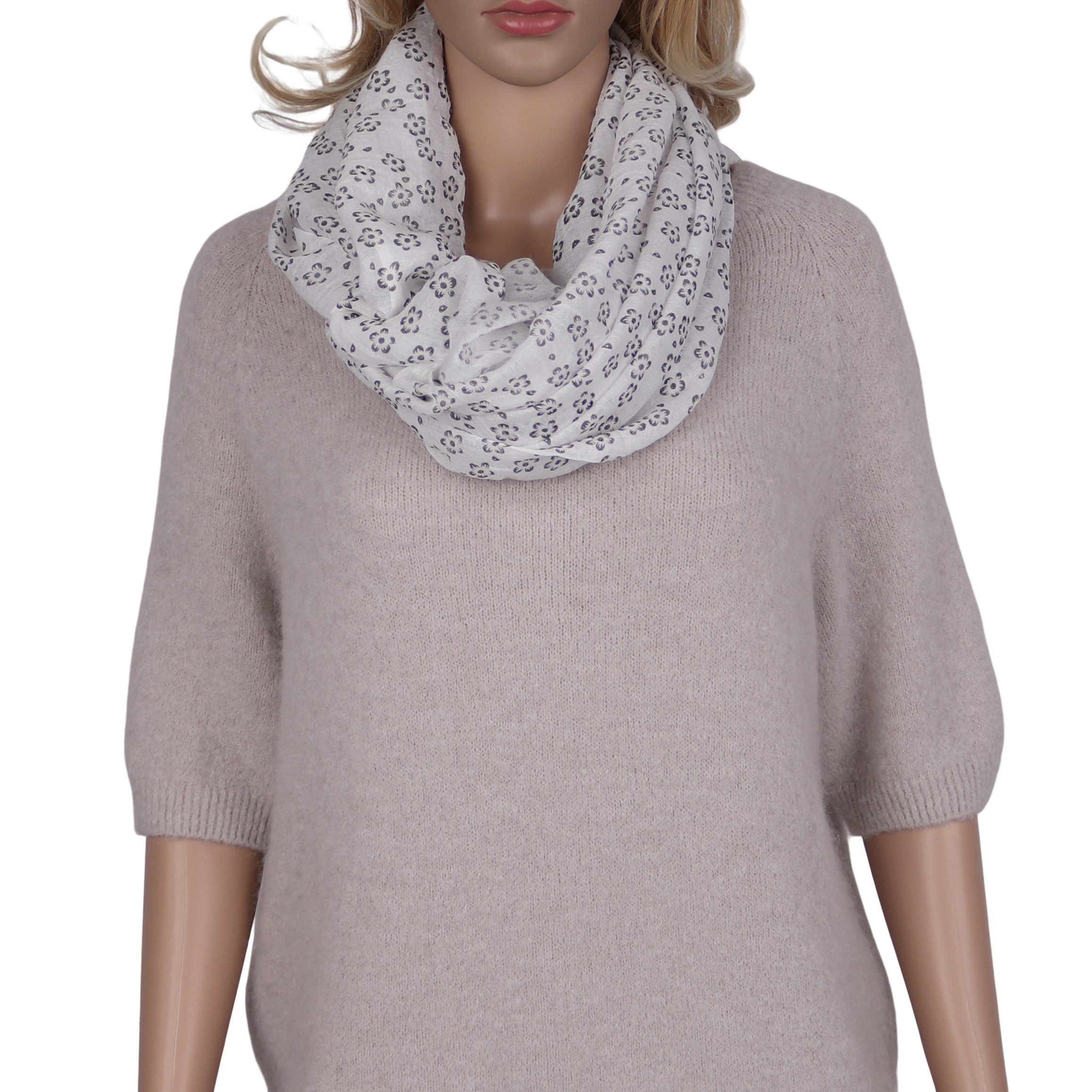 Loop Damen Schal Weich aus 50% Baumwolle 50% Viskose Schlauchschal