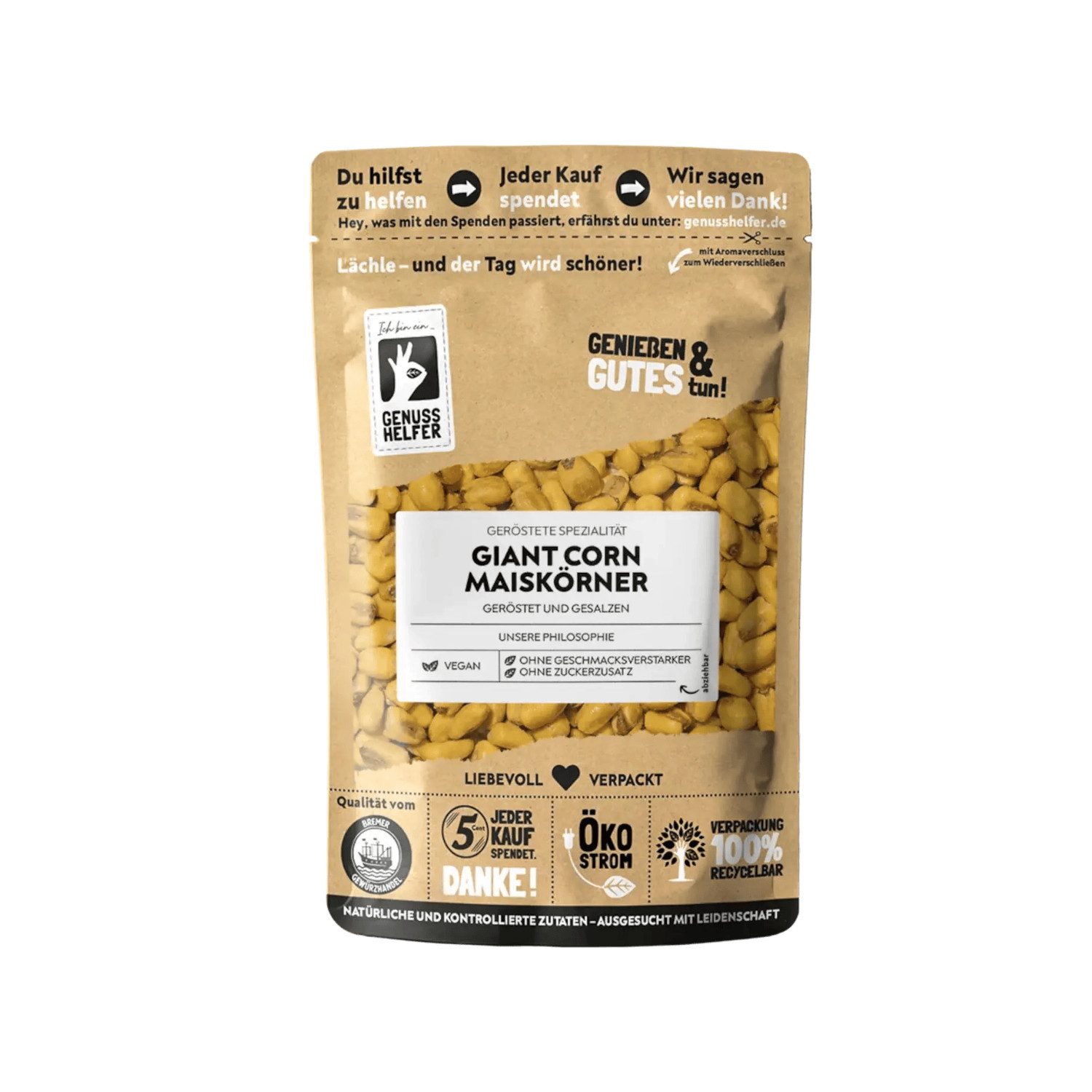 Bremer Gewürzhandel Nüsse Giant Corn Maiskörner, geröstet & gesalzen, 100 g