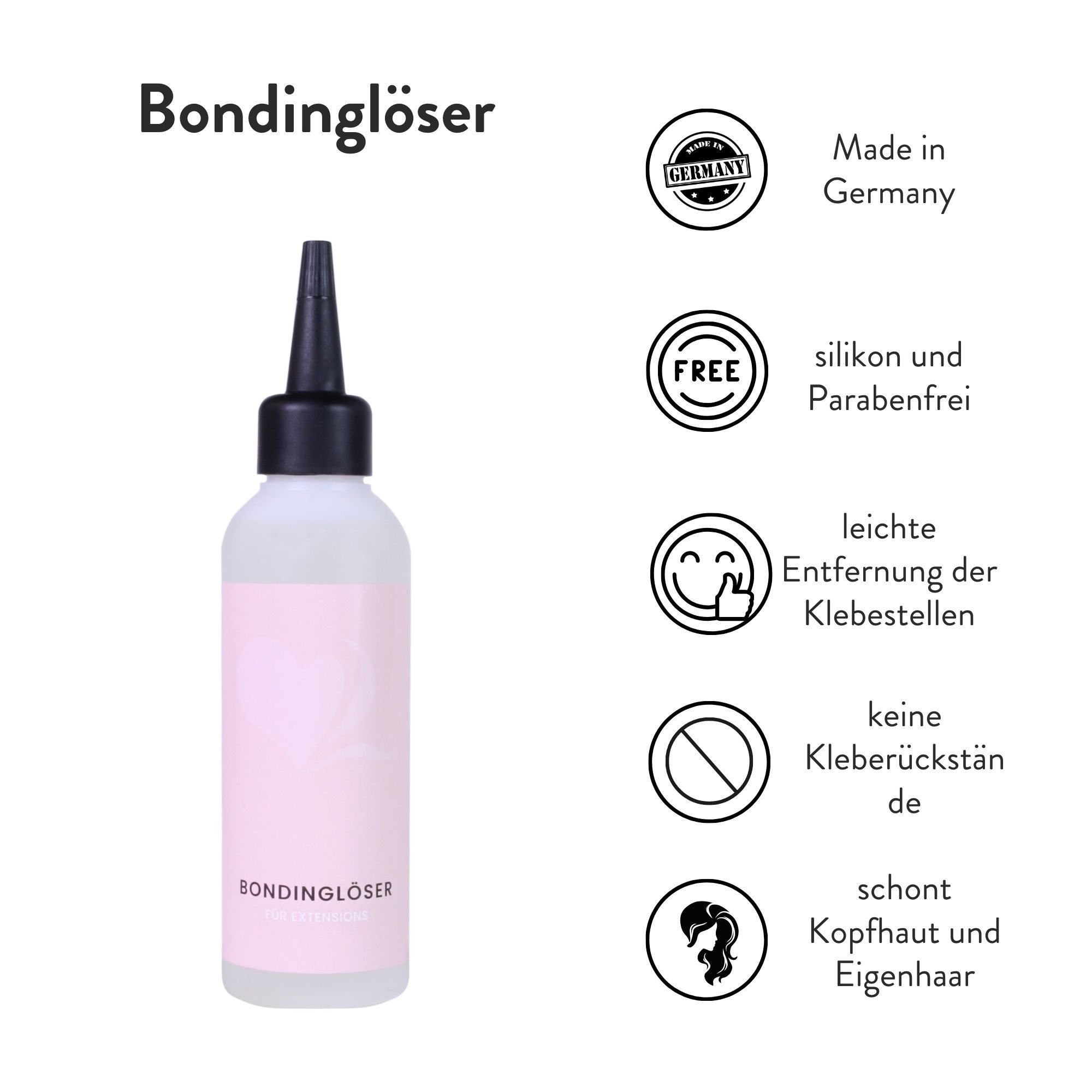 hair2heart Echthaar-Extension Remover-Set für Tape Extensions