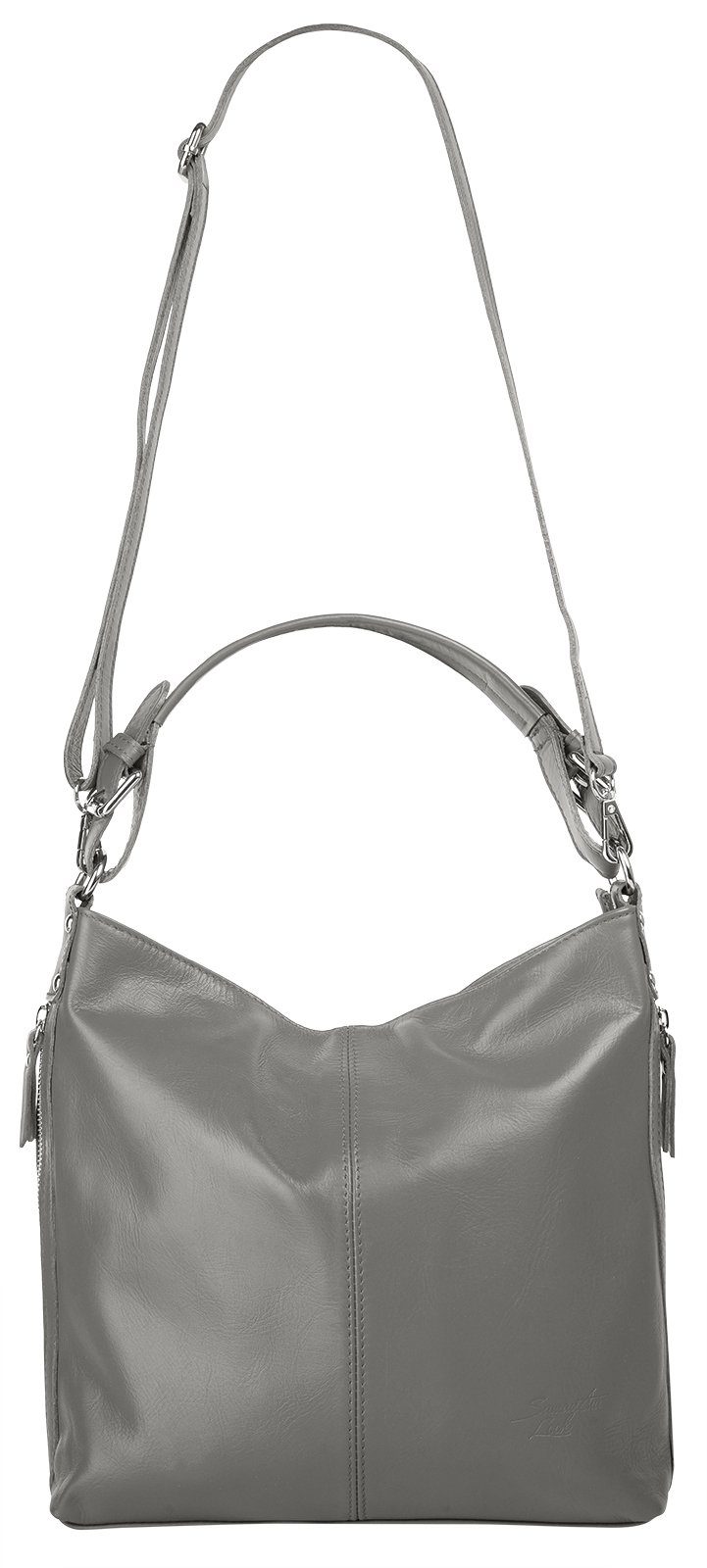 Samantha Look Henkeltasche, echt Leder, Made in Italy