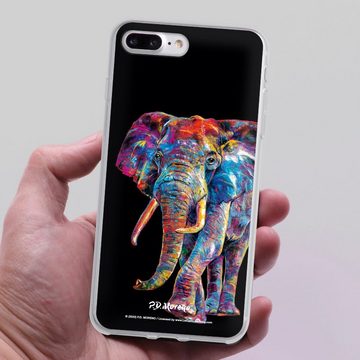 DeinDesign Handyhülle Elefant Tiere Design Elephant Art By P.D. Moreno, Apple iPhone 7 Plus Silikon Hülle Bumper Case Handy Schutzhülle