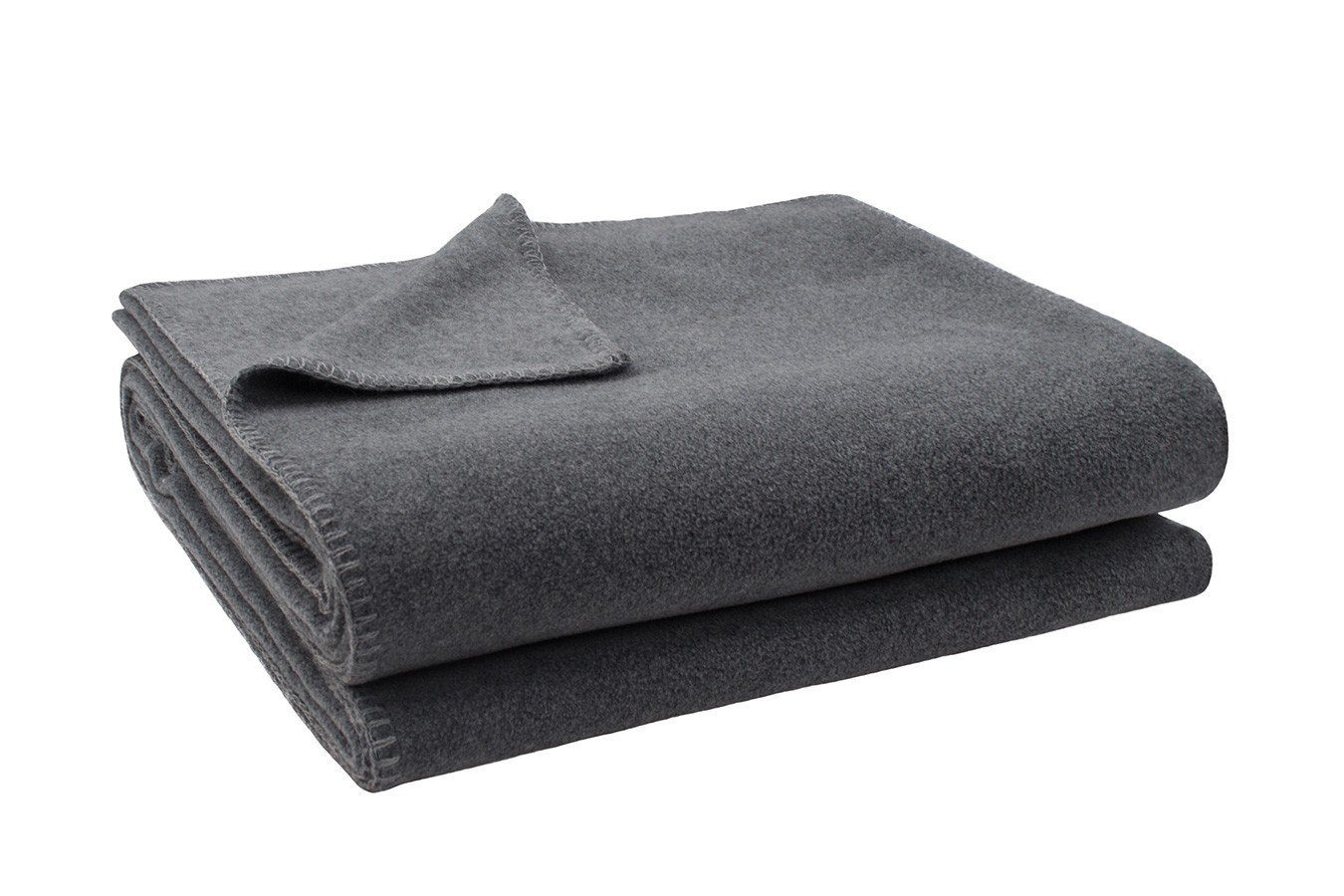 Soft-Fleece 240 Wohndecke x daslagerhaus cm 220 medium meliert, grau living Decke